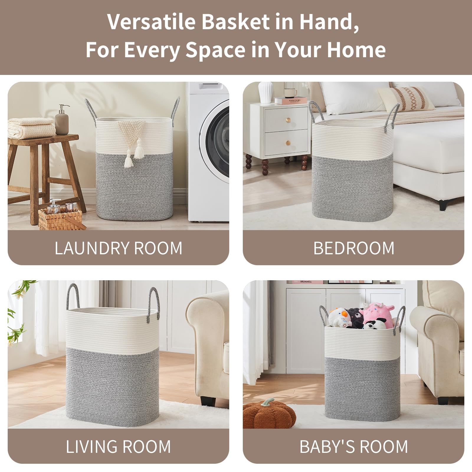 Laundry Basket with Handles