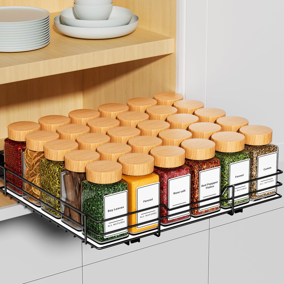 Pull Out Spice Rack Organizer