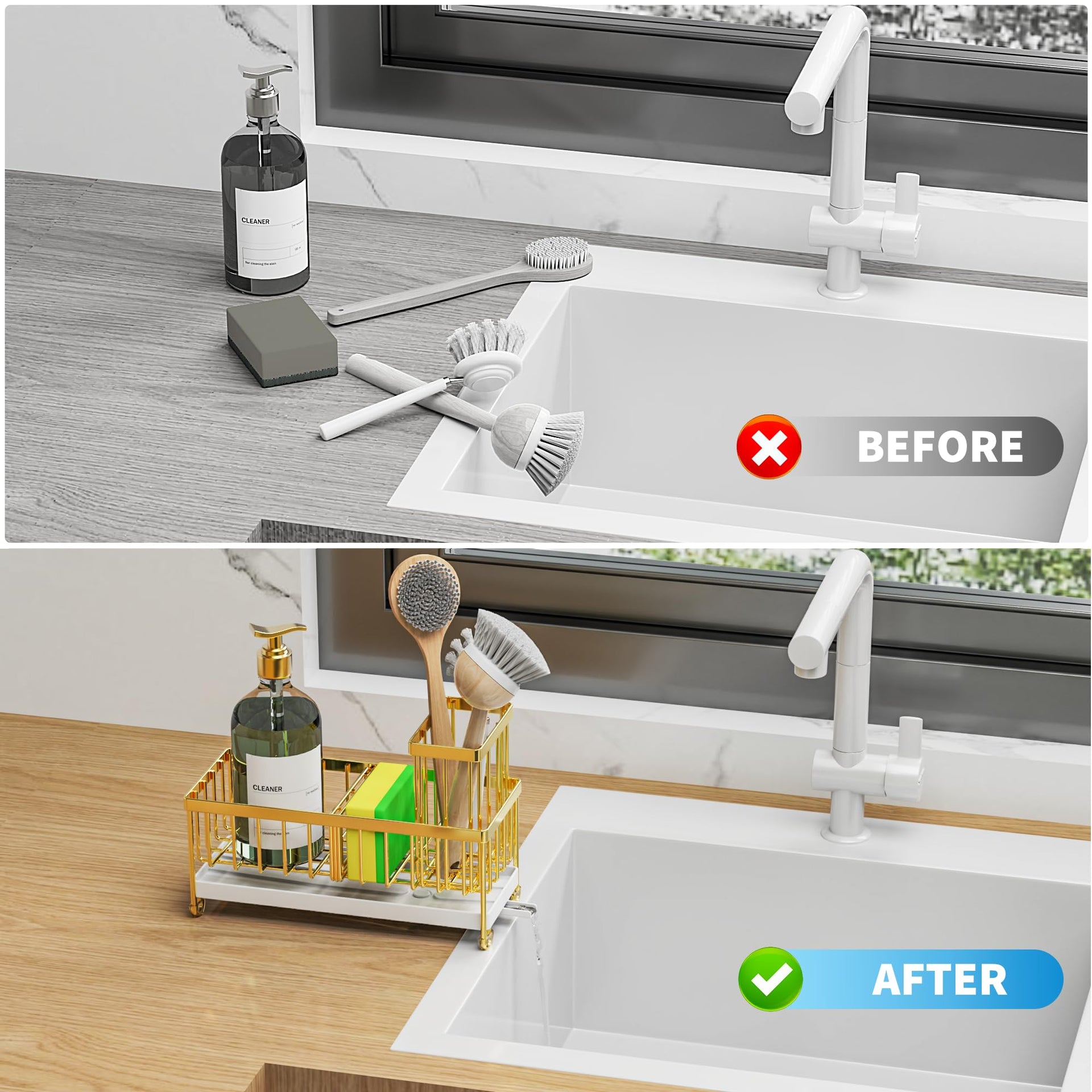 Sponge Holder for Kitchen Sink