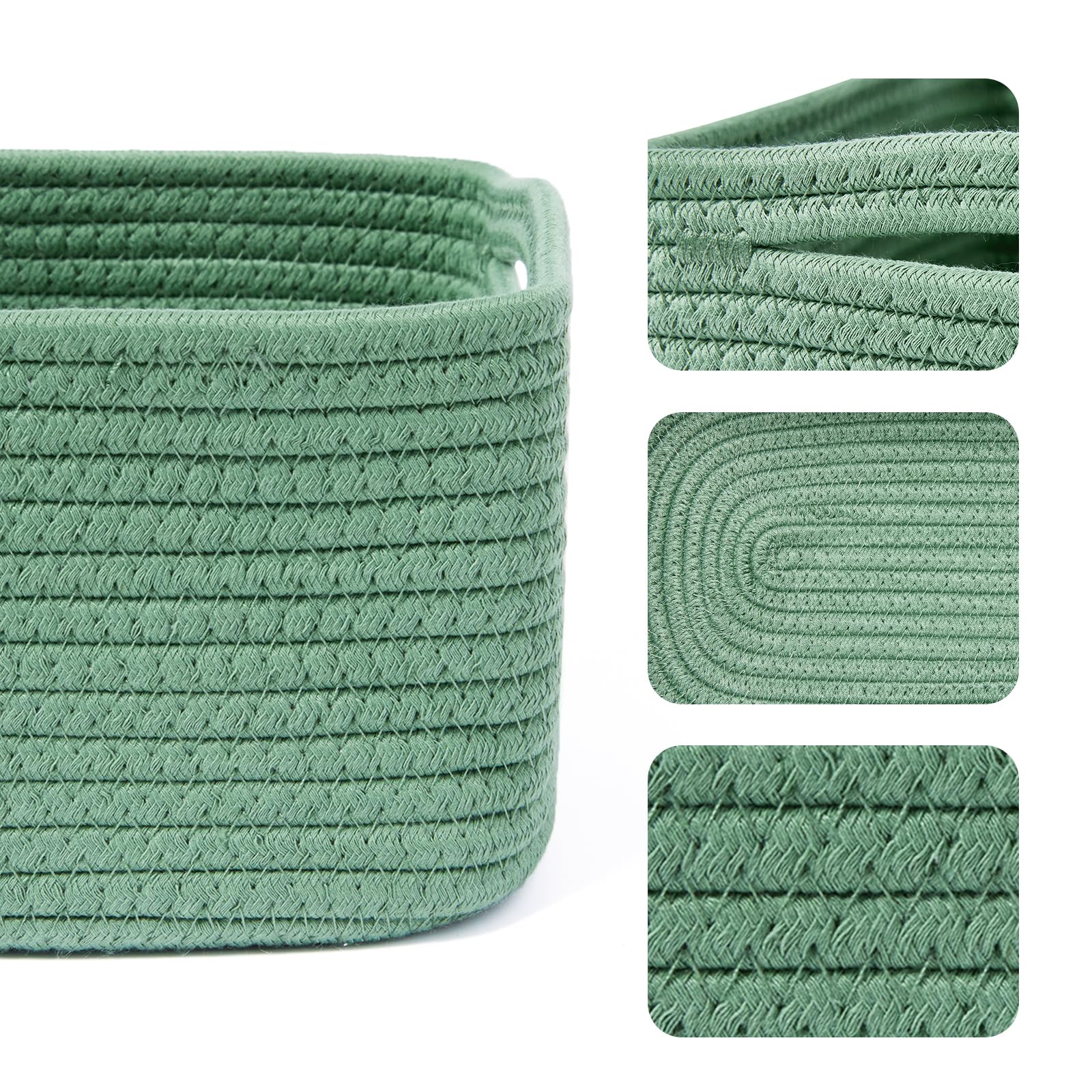 Small Storage Baskets for Organizing (3 Count)