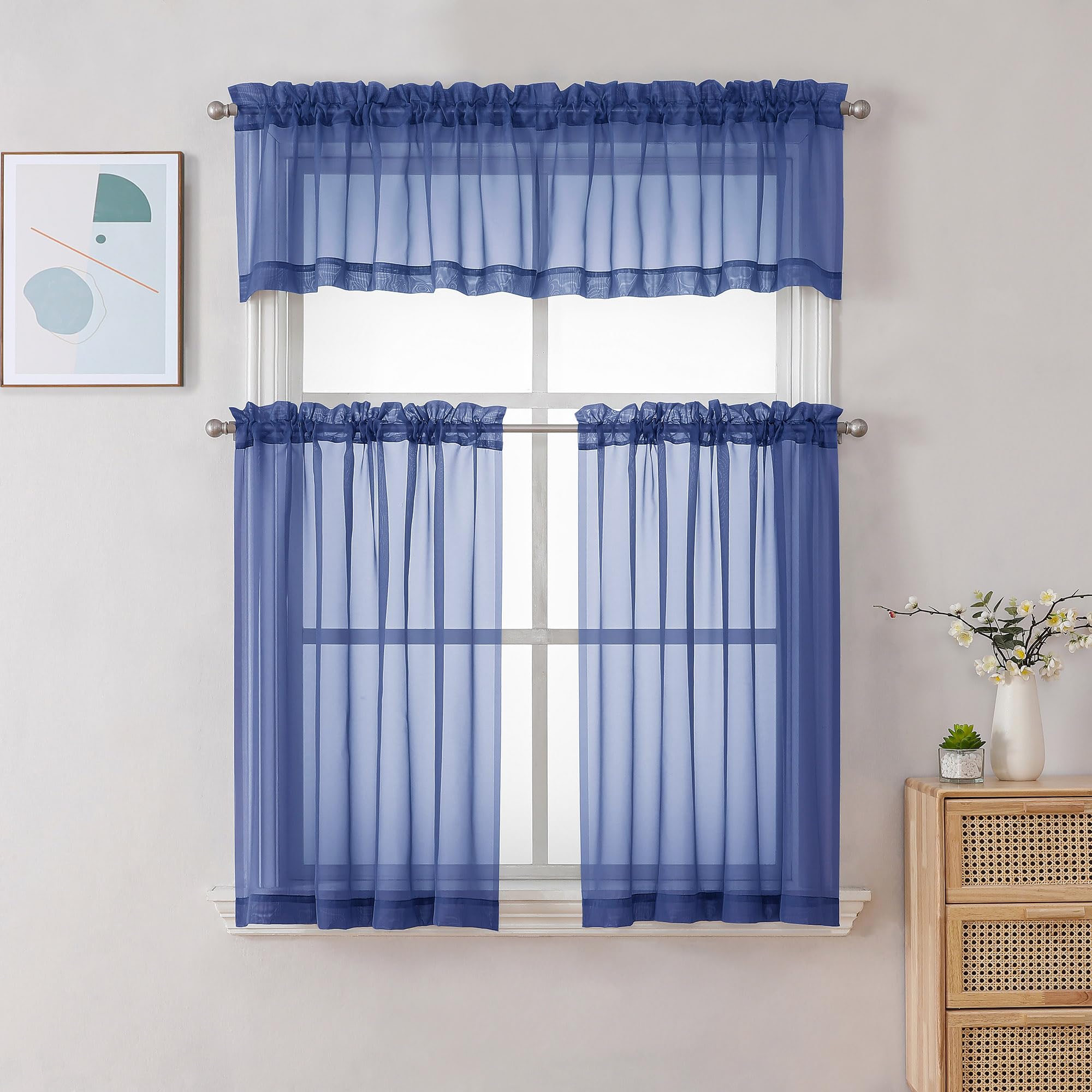 Sheer Valances for Windows 2 Pack (2 Count)