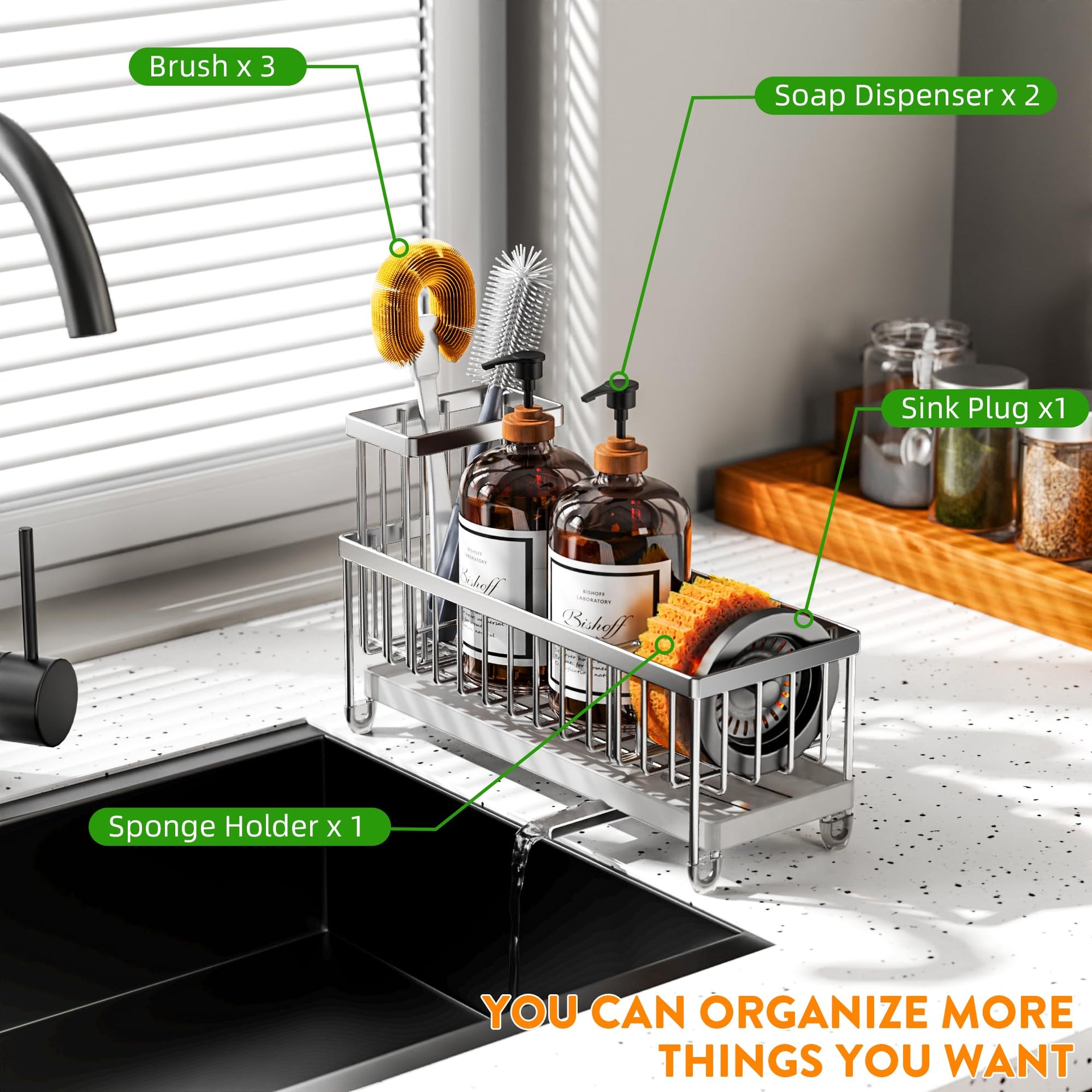 Sponge Holder for Kitchen Sink