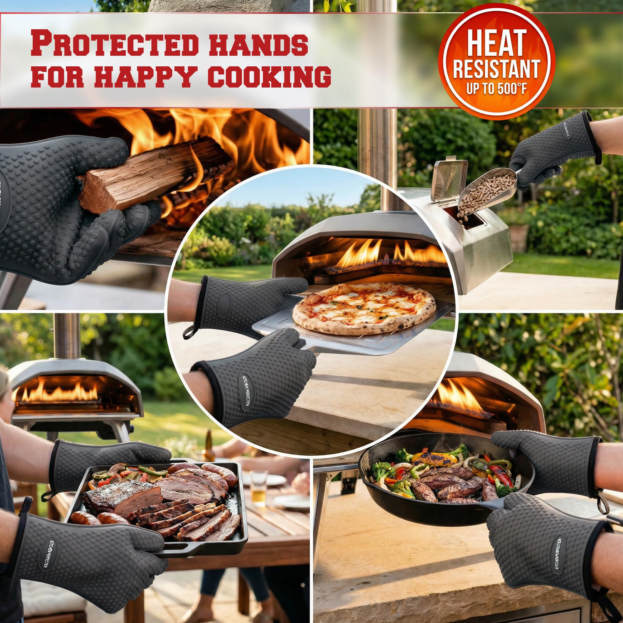 Silicone Pizza Oven Gloves