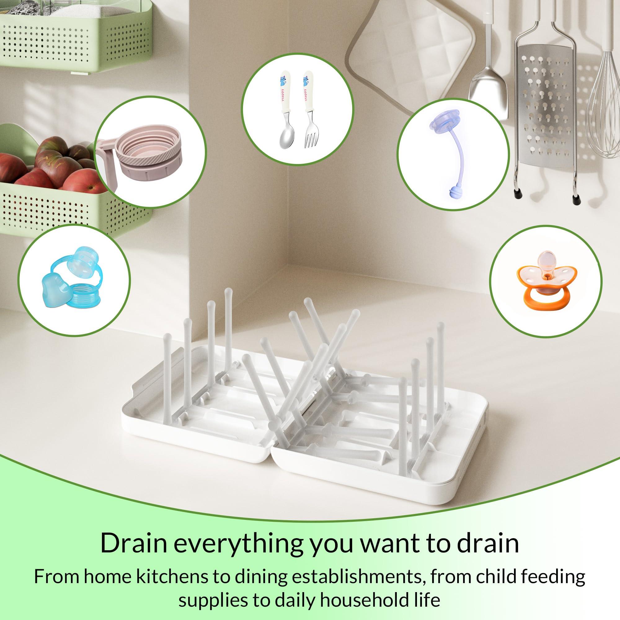 Travel Bottle Drying Rack Space Saving
