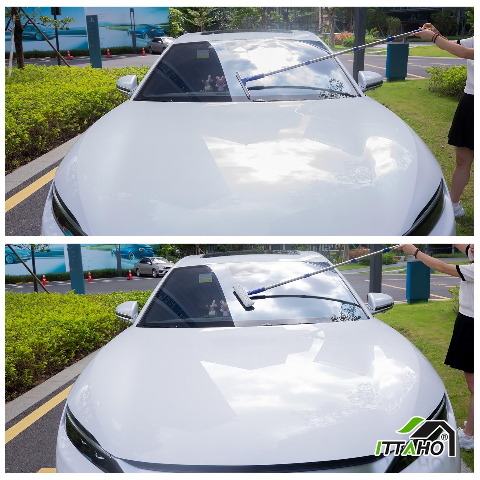 Window Squeegee with Extension Pole