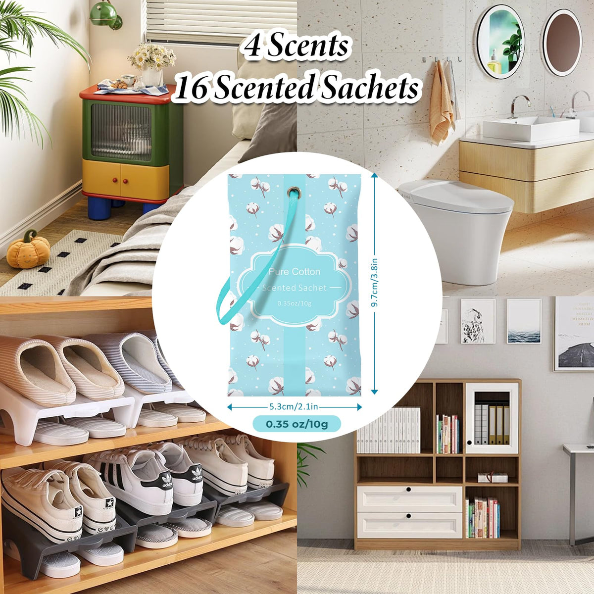 Sachets for Drawers and Closets (16 Count)