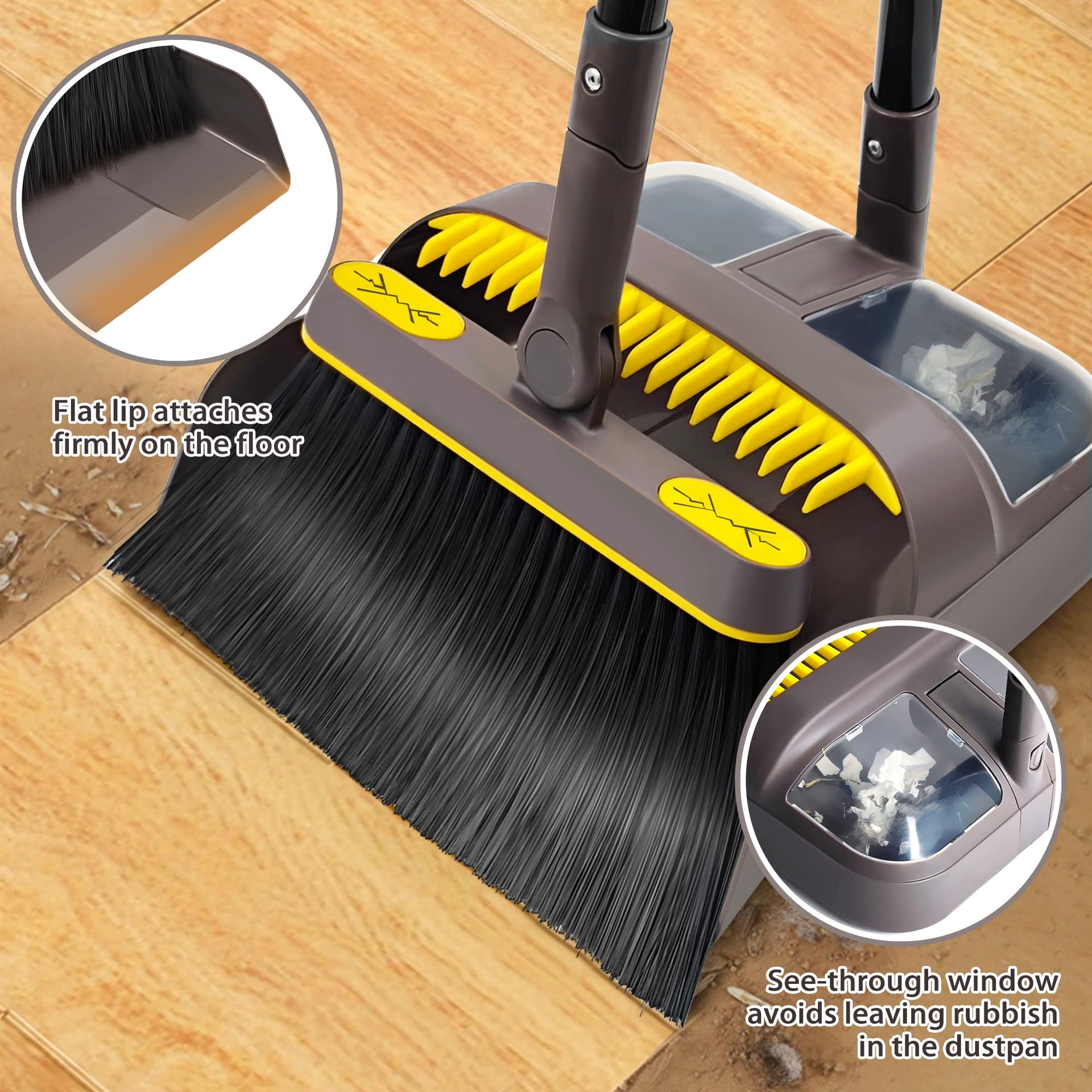 Broom with Dustpan Combo Set