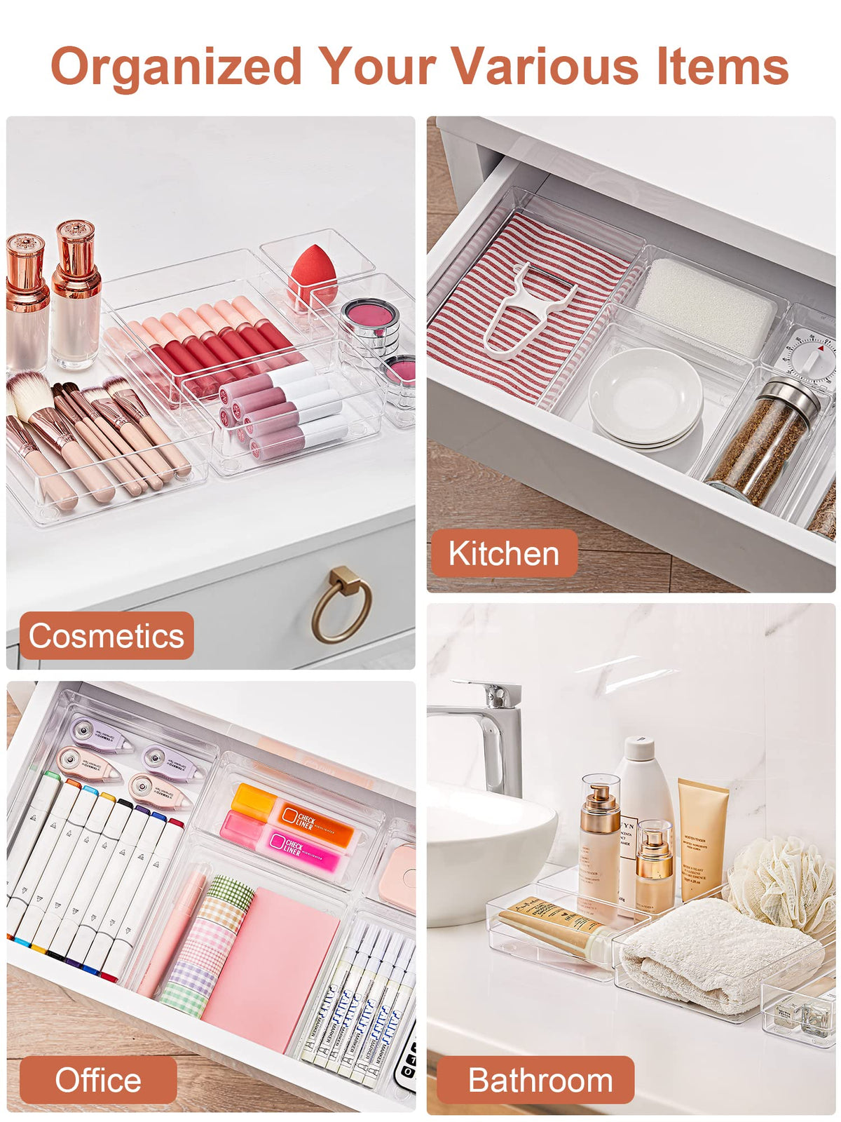 16 PCS Drawer Organizer (16 Count)