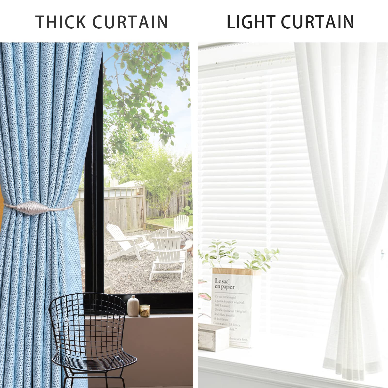 2 PCS Magnetic Curtain Tiebacks (2 Count)