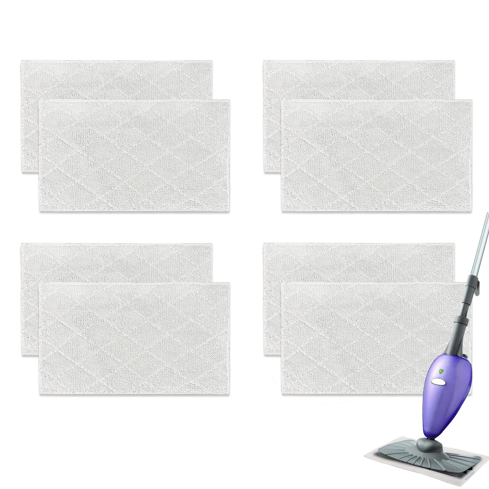Light 'N' Easy Steam Mop Pads Replacement Reusable for S3601 S3101 S7326 7688ANB 7688ANW Floor Microfiber Cleaning Cloths
