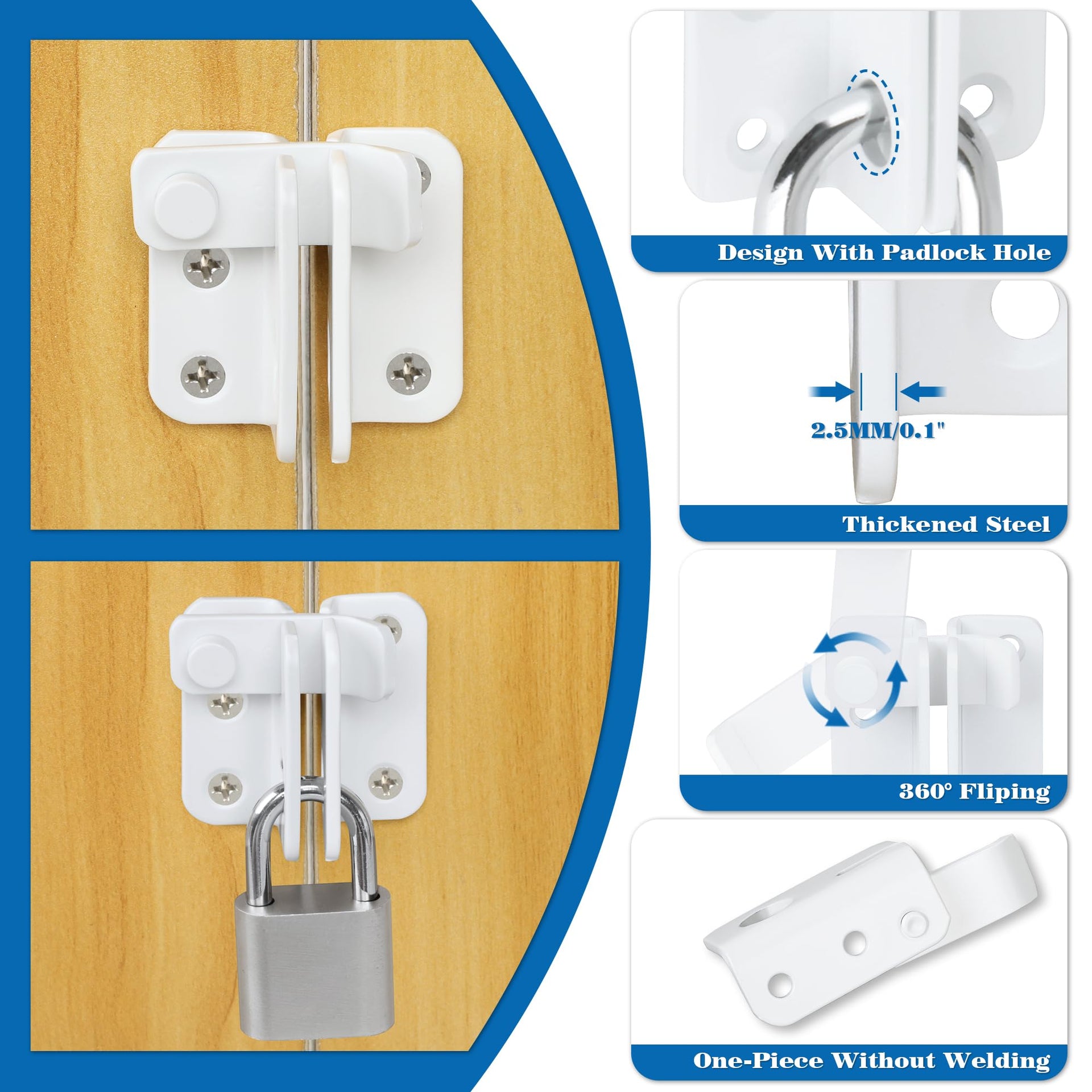 Flip Latch Door Latch Heavy Duty Gate Latch Barn Door Lock