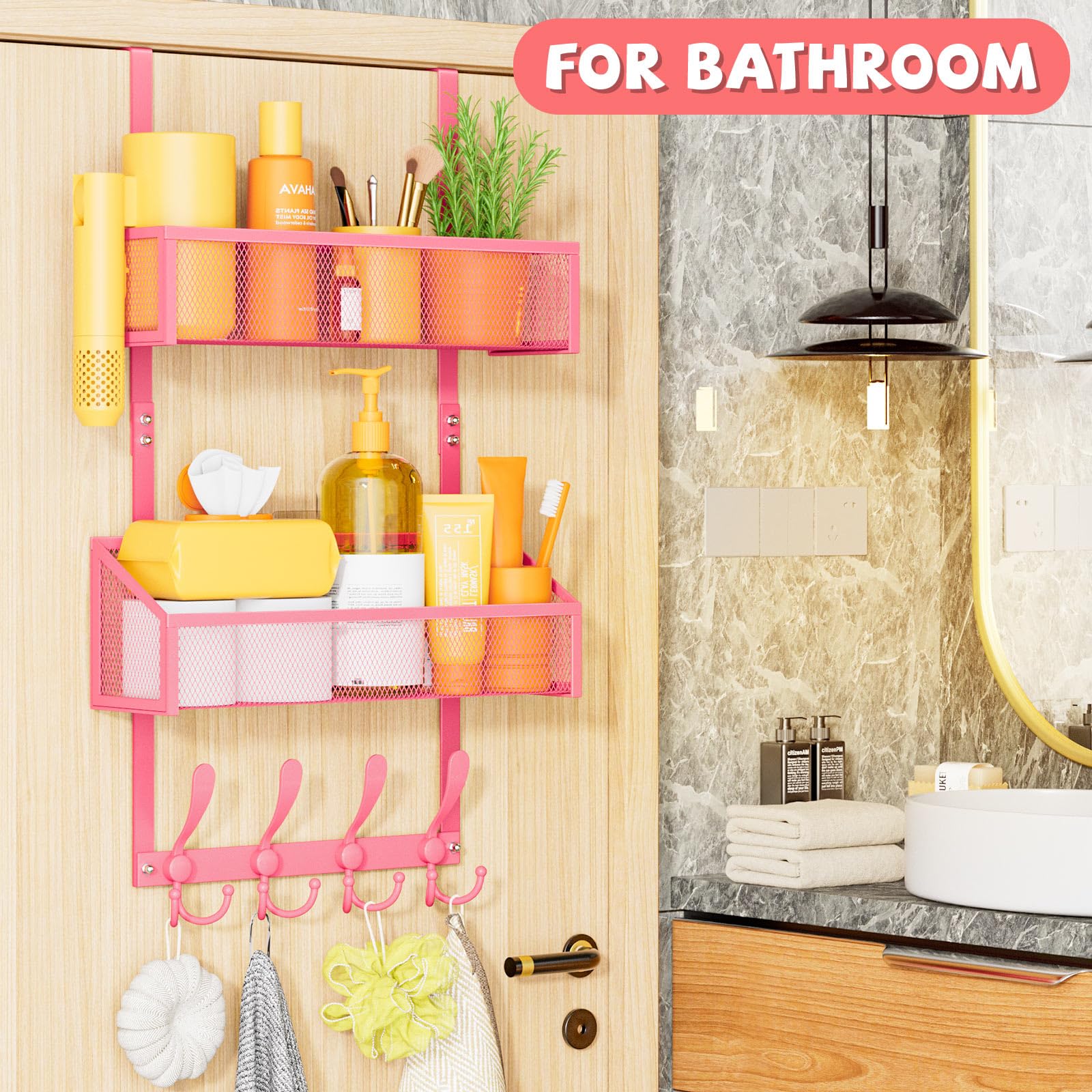 Over The Door Hooks Organizer