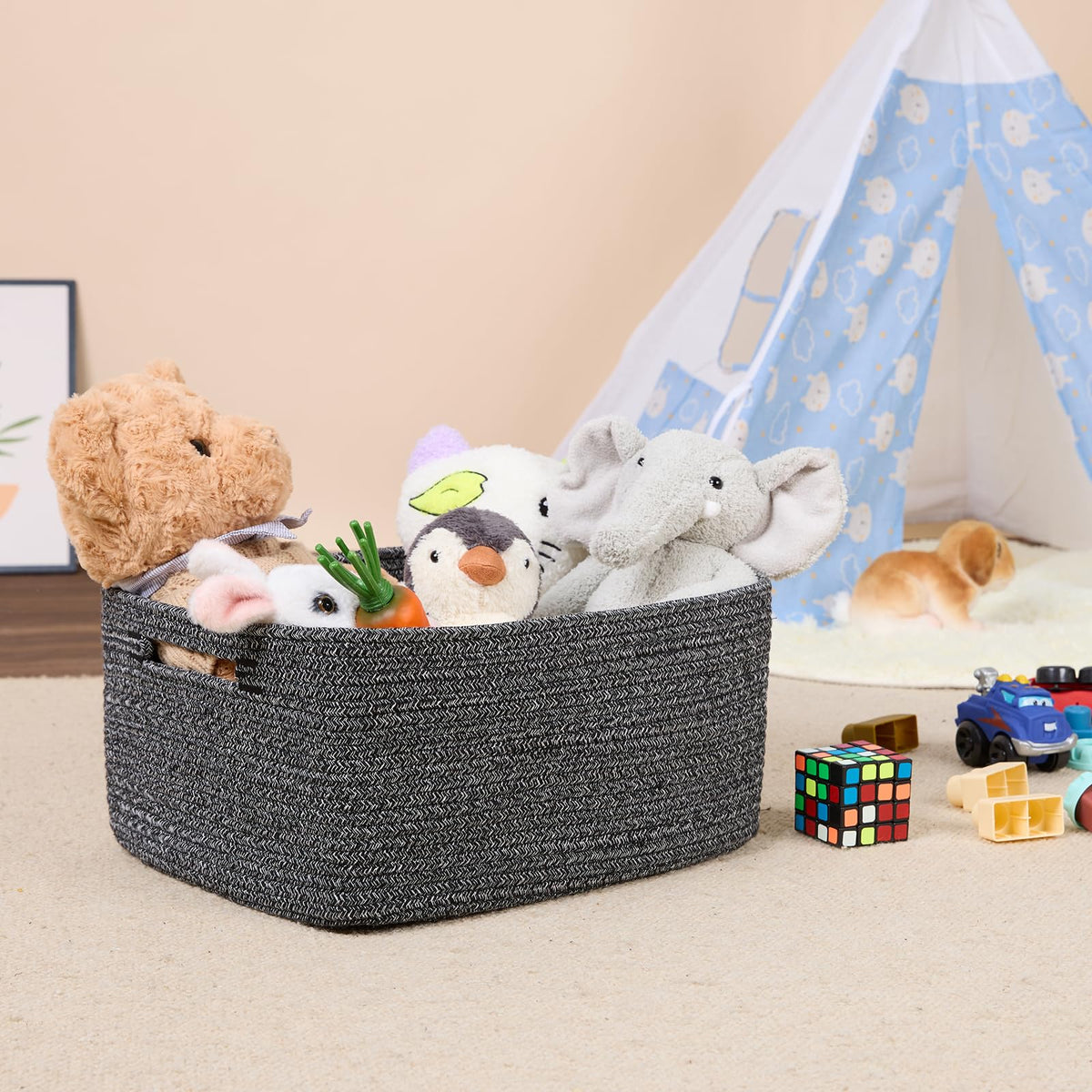 Large Storage Baskets for Shelves (3 Count)