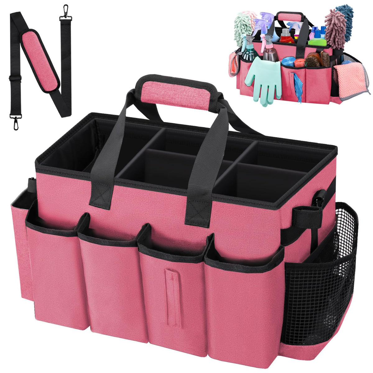 Wearable Large Cleaning Caddy Bag for Housekeepers