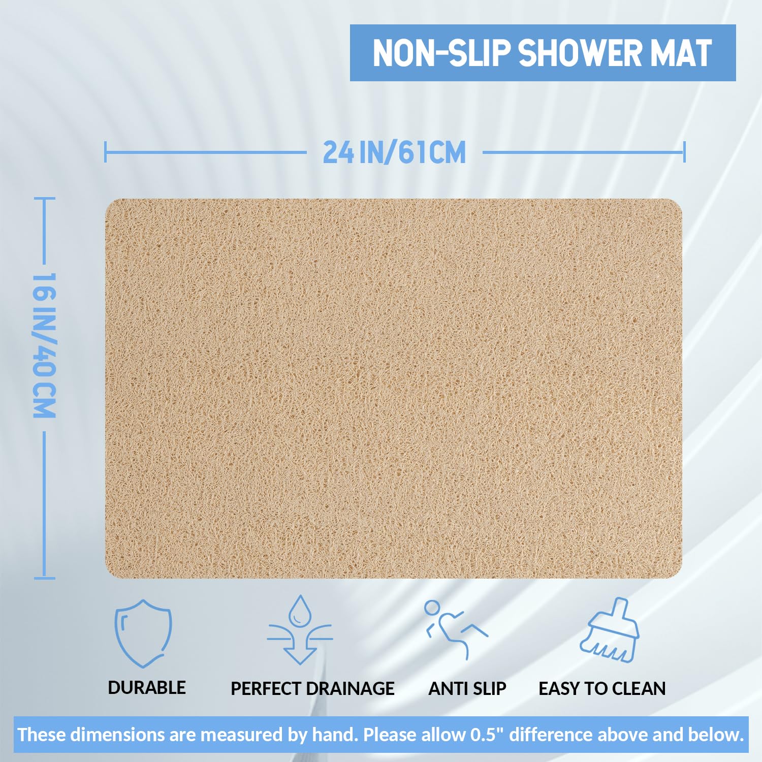 Non Slip Bathtub Mat (2 Count)
