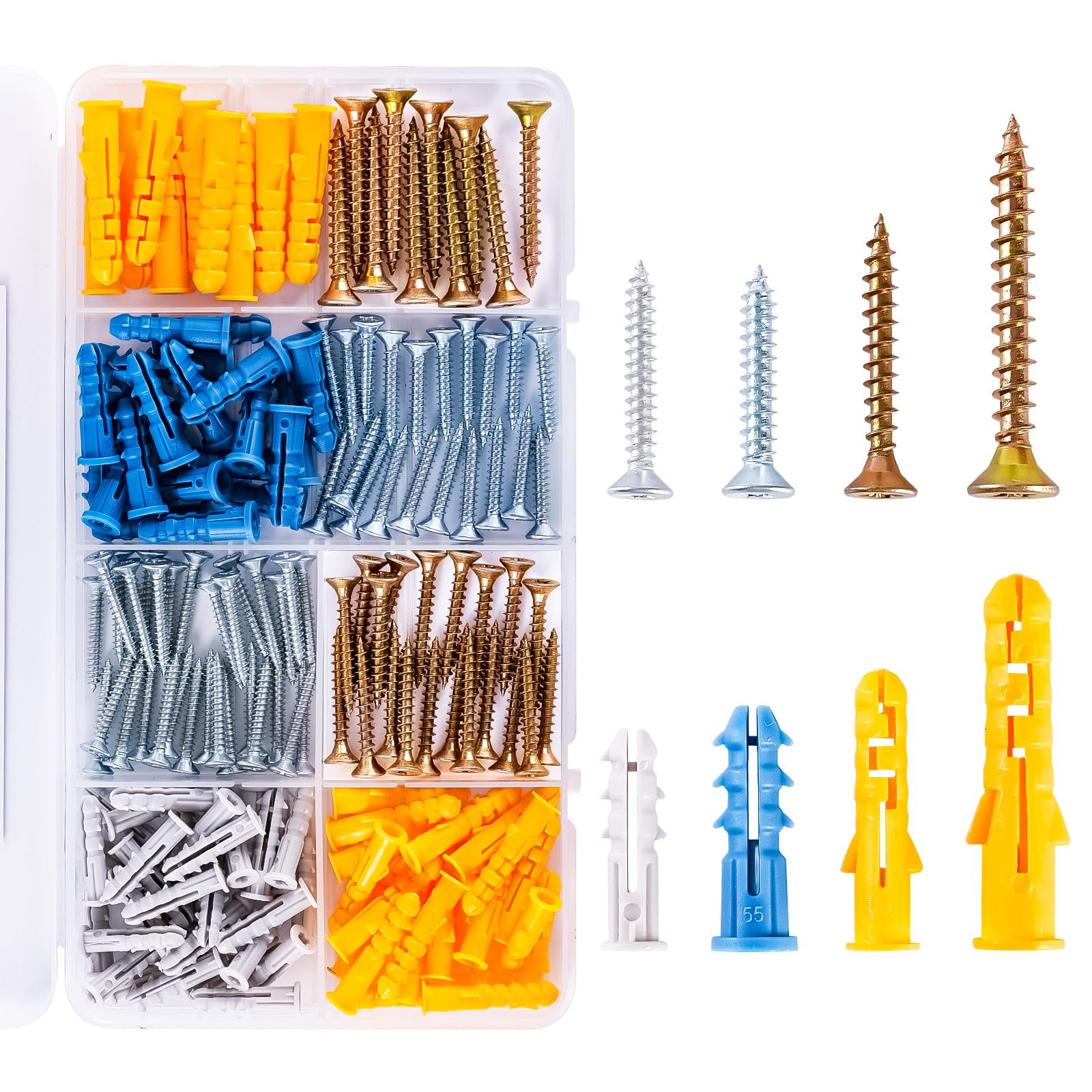 Wall Anchors Kit for Hanging Wall Art Decor (160 Count)