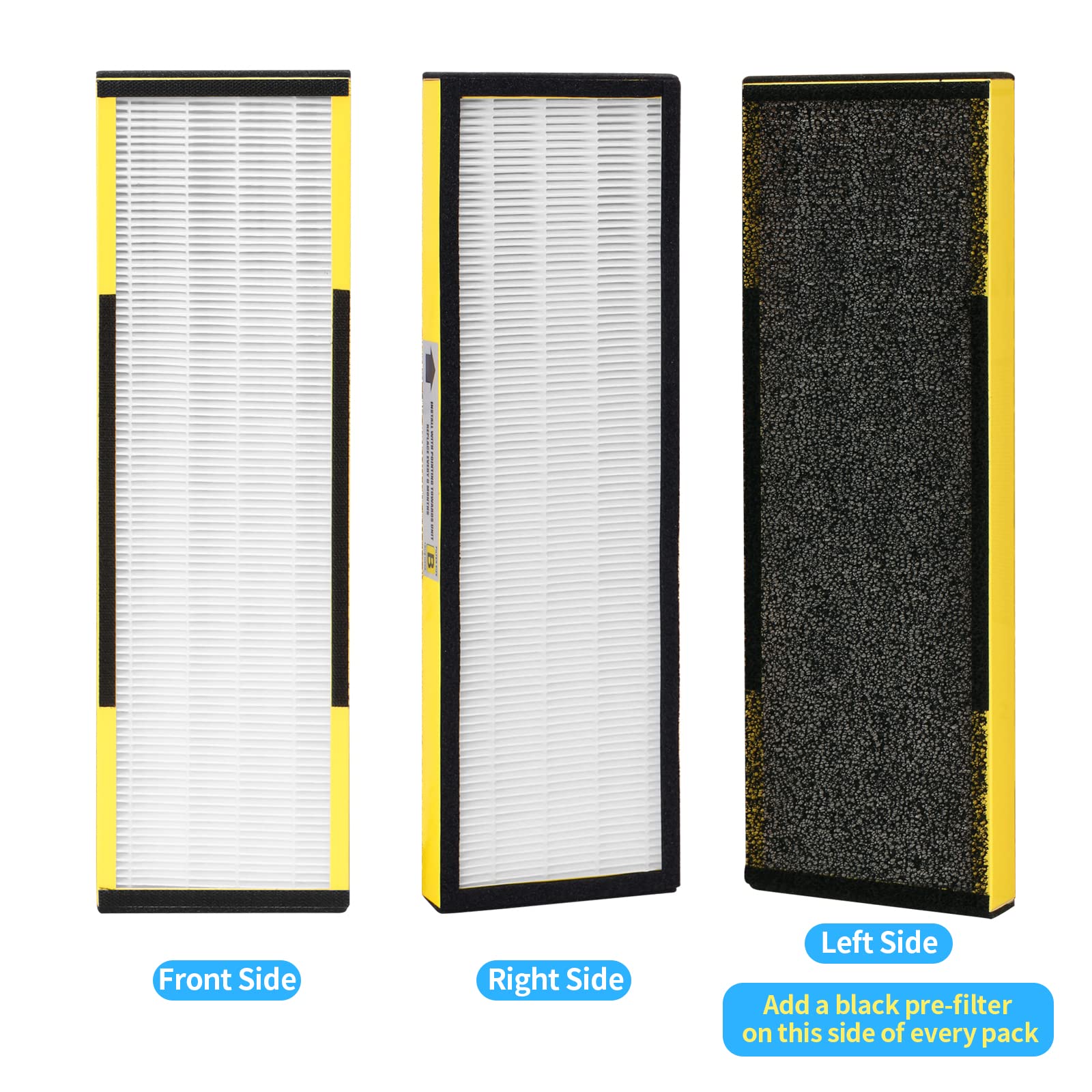 6 Packs FLT4825 H13 True HEPA Replacement Filter B Compatible with AC4300BPTCA (12 Count)