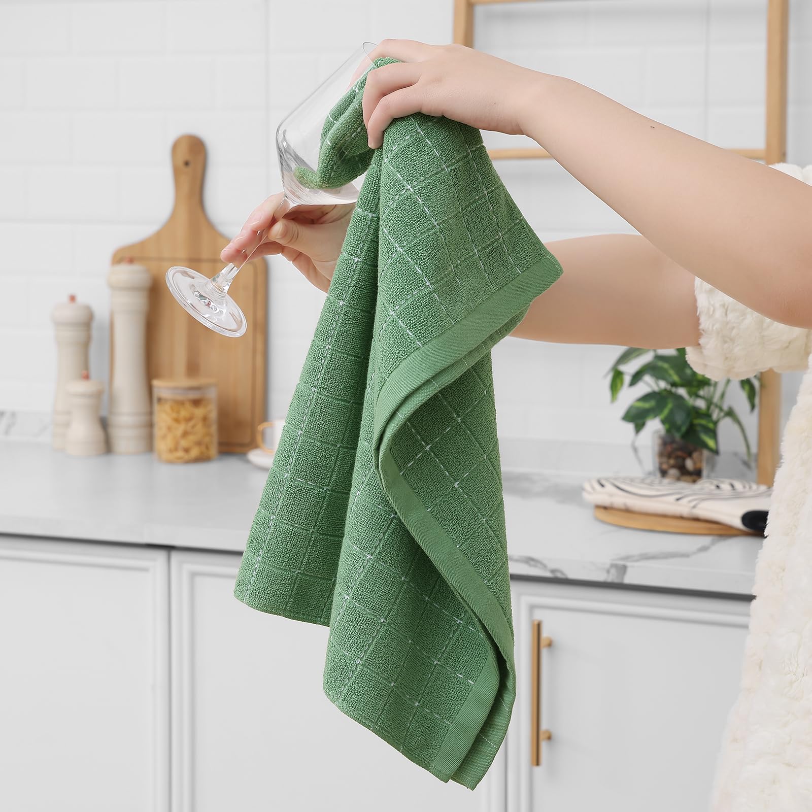100% Cotton Terry Kitchen Towels (8 Count)