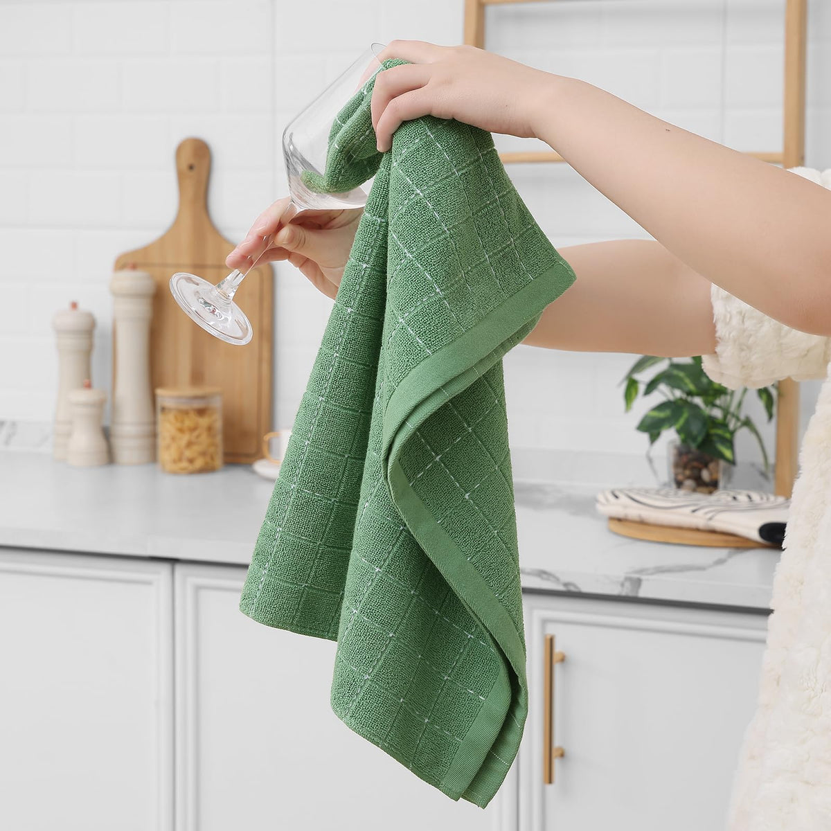 100% Cotton Terry Kitchen Towels (8 Count)