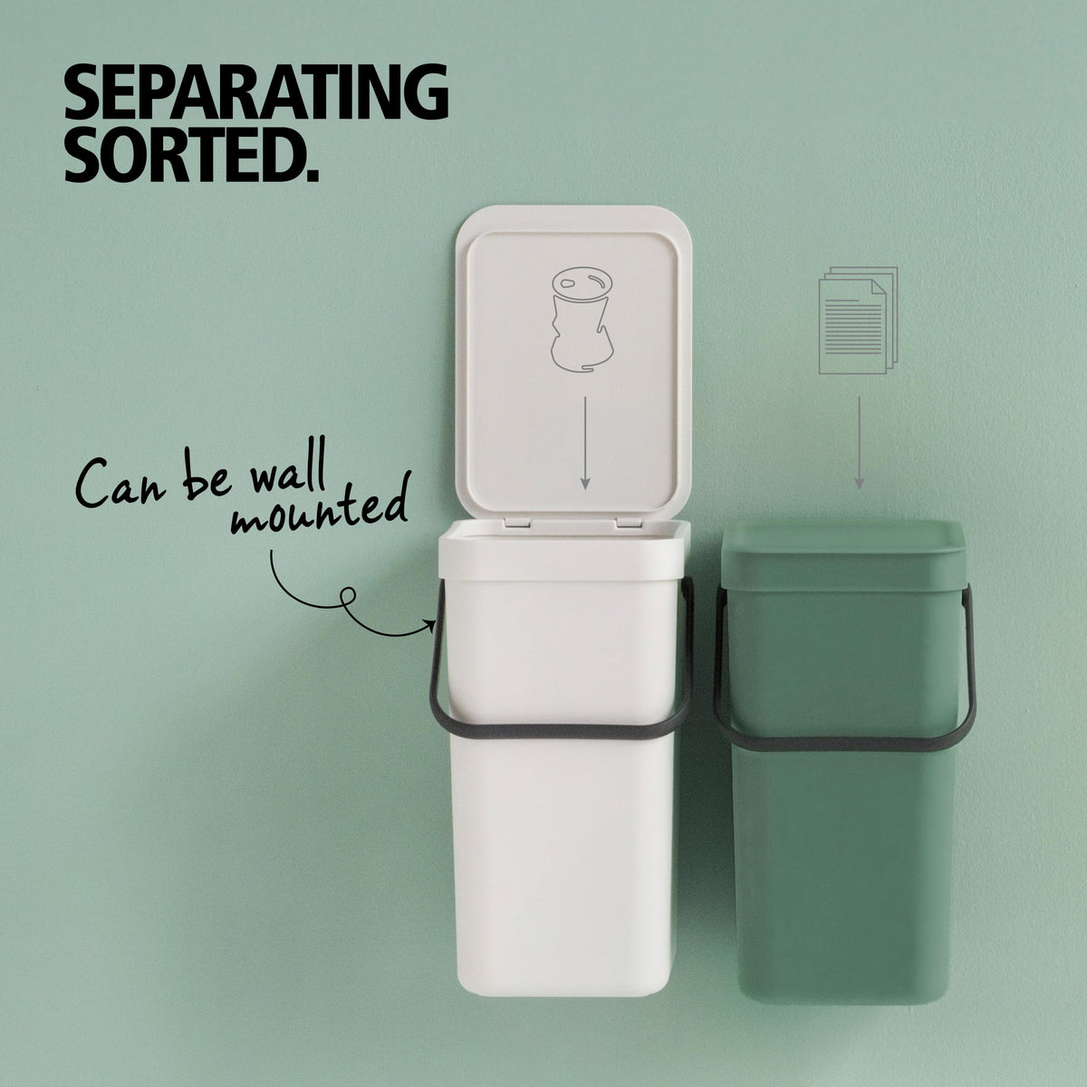 Sort & Go Kitchen Countertop Food Scraps Compost Bin