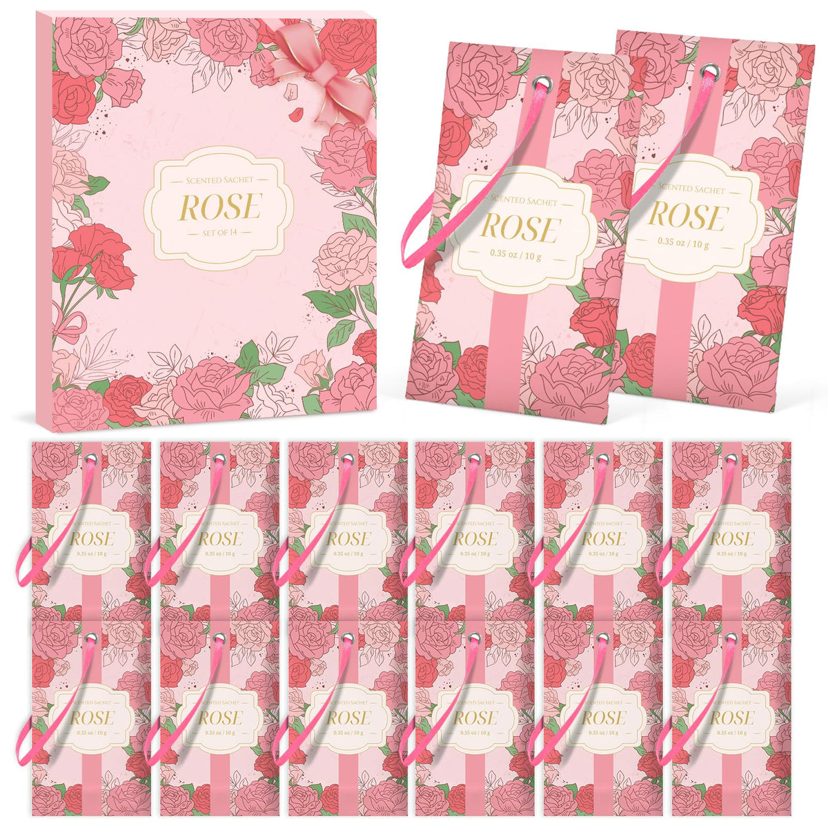 Scented Sachets for Drawer and Closet (14 Count)