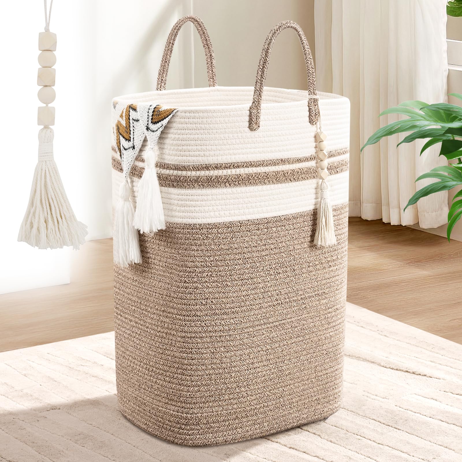 Woven Laundry Basket for Clothes