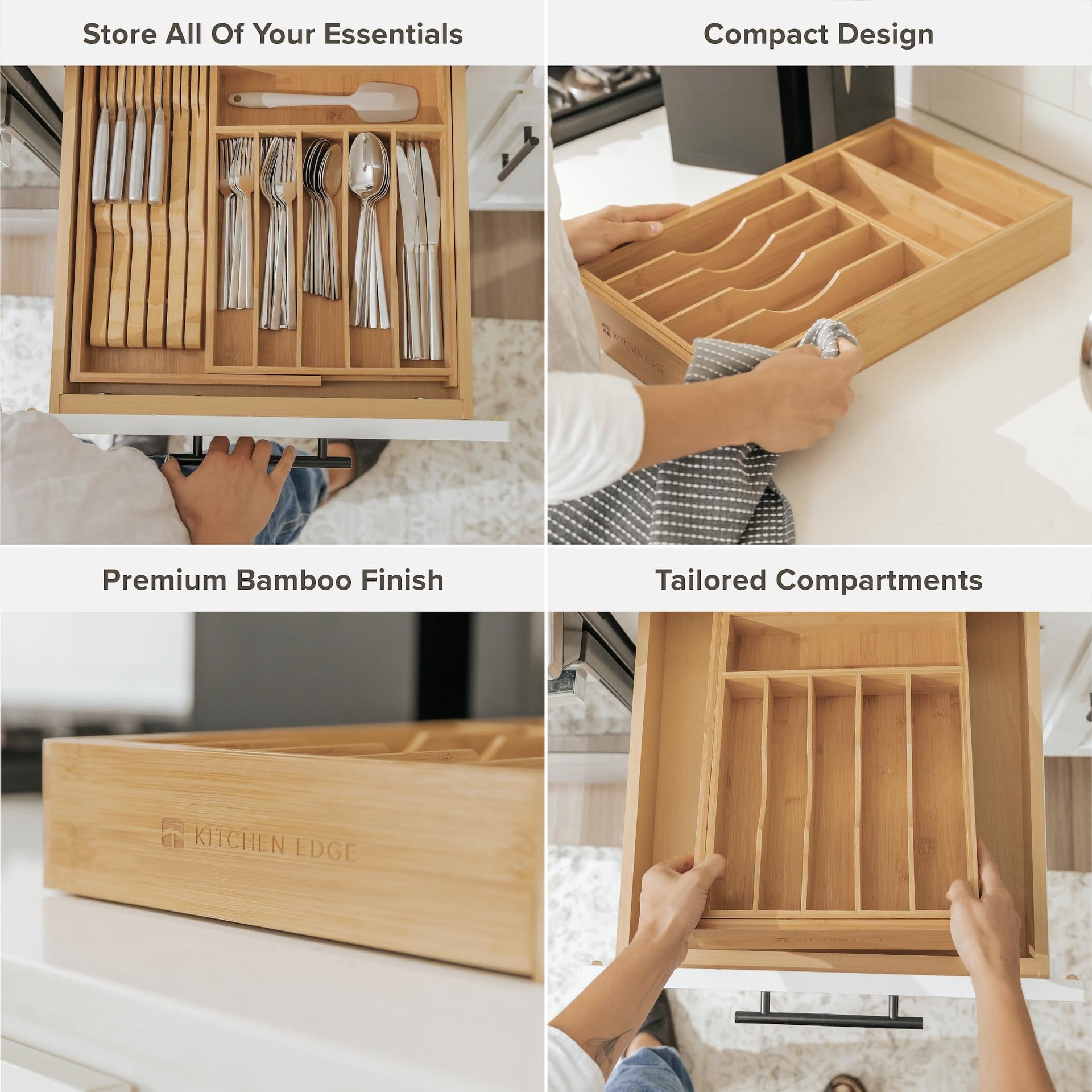 Silverware & Utensil Drawer Organizer