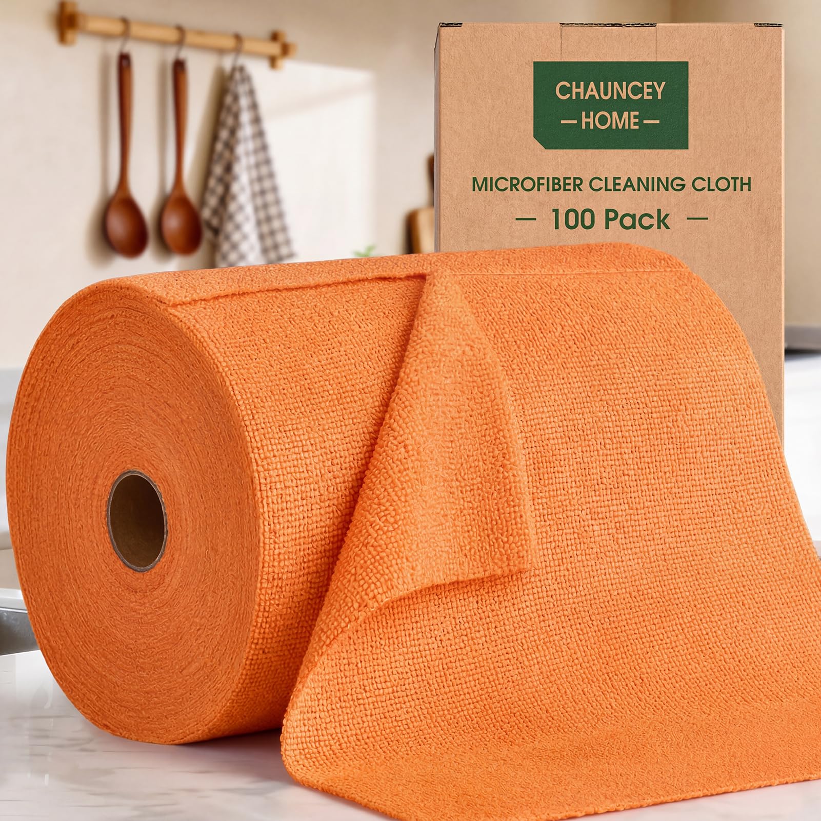 Microfiber Cleaning Cloth Roll (100 Count)