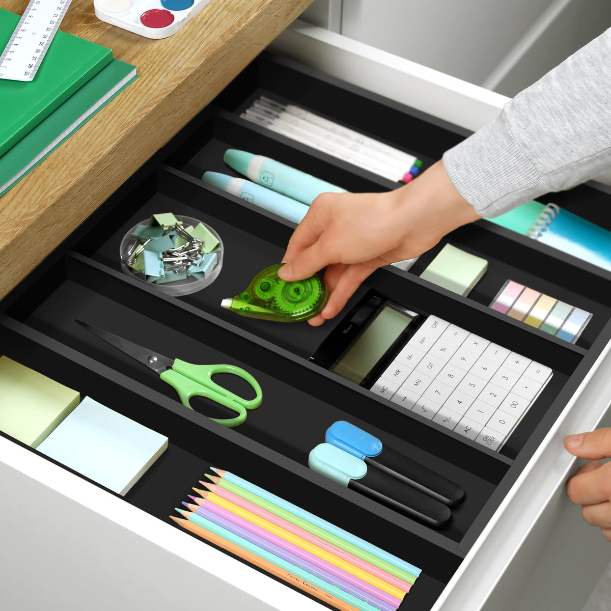 Luxury Bamboo Kitchen Drawer Organizer