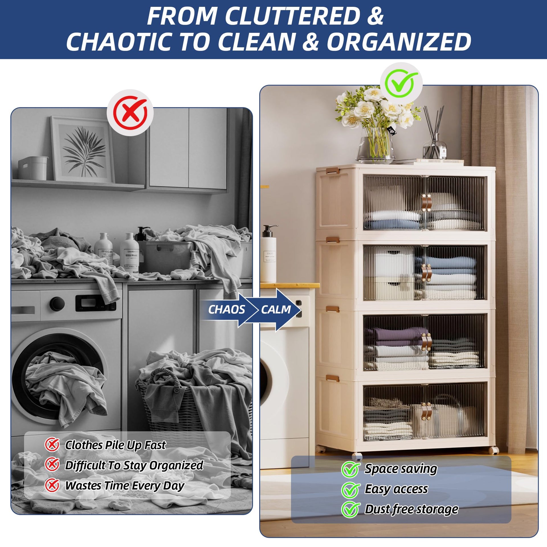 464Qt Stackable Storage Bins