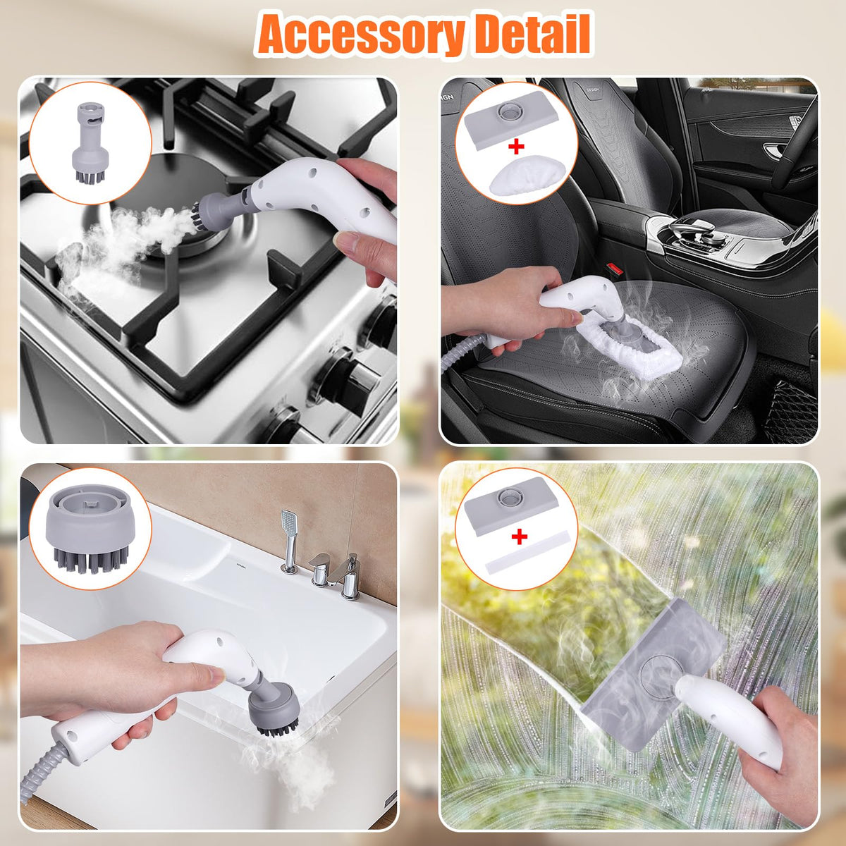 9 in 1 Handheld Steam Cleaner for Home Use