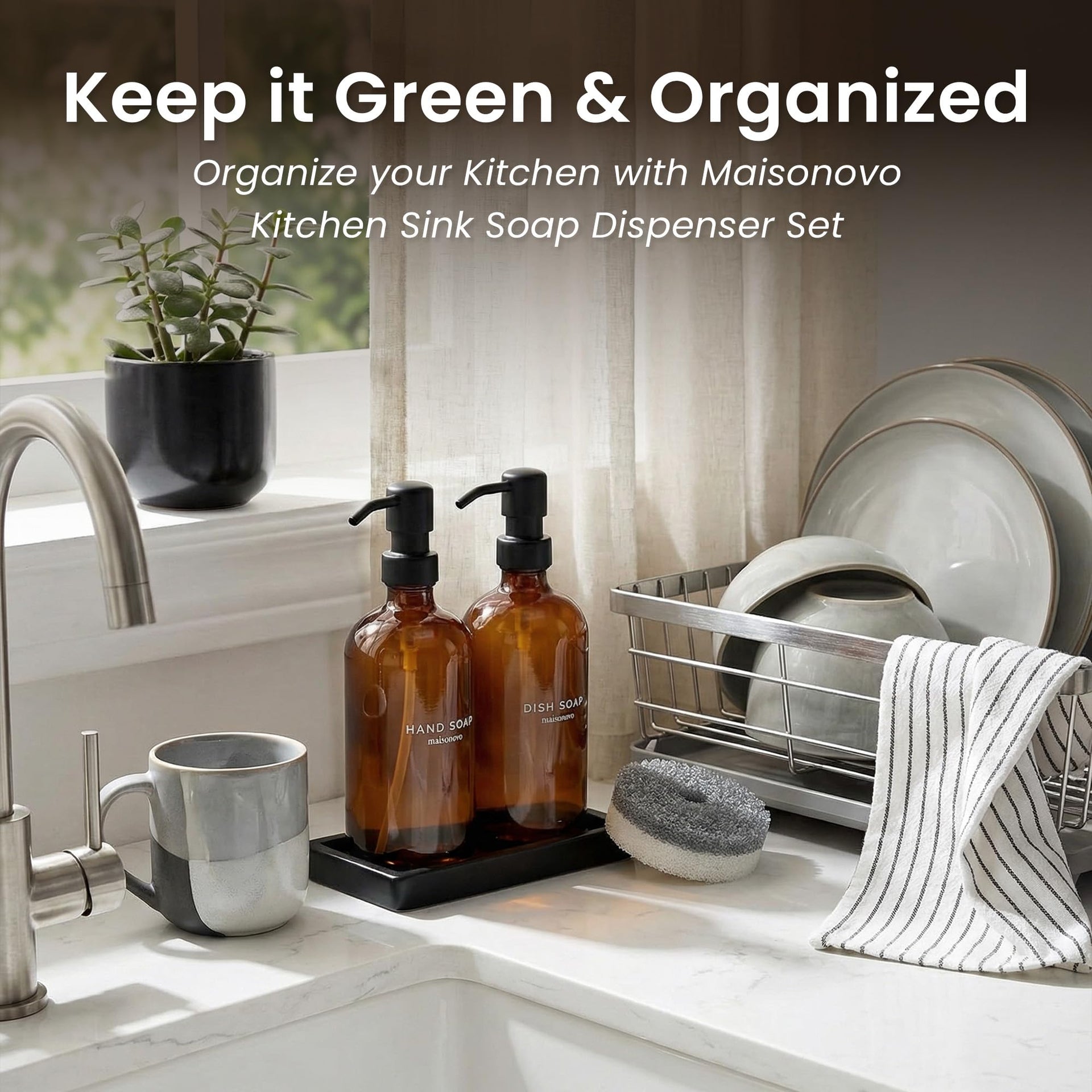 Kitchen Soap Dispenser Set (3 Count)