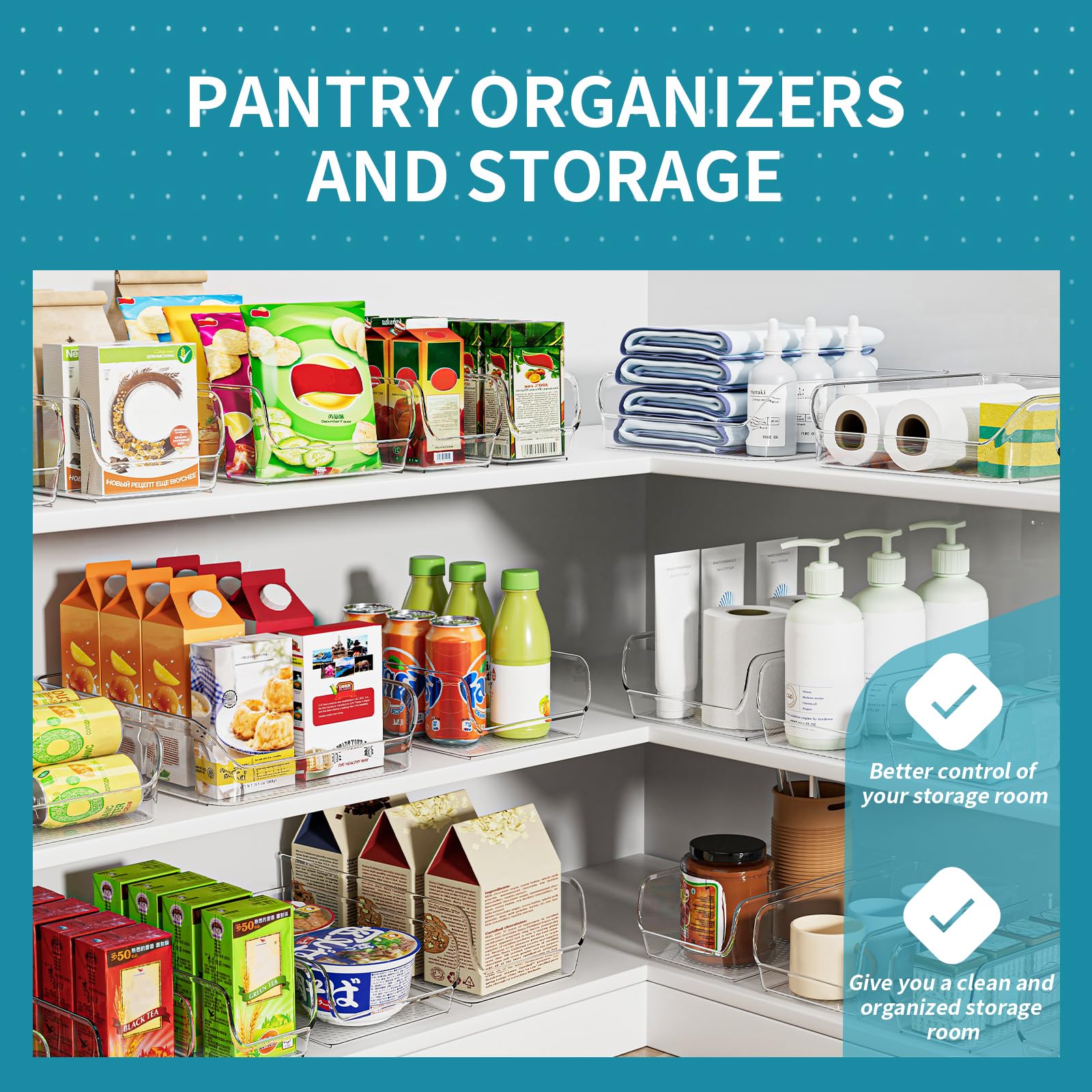 Clear Organizing Bins for Total Home Organization