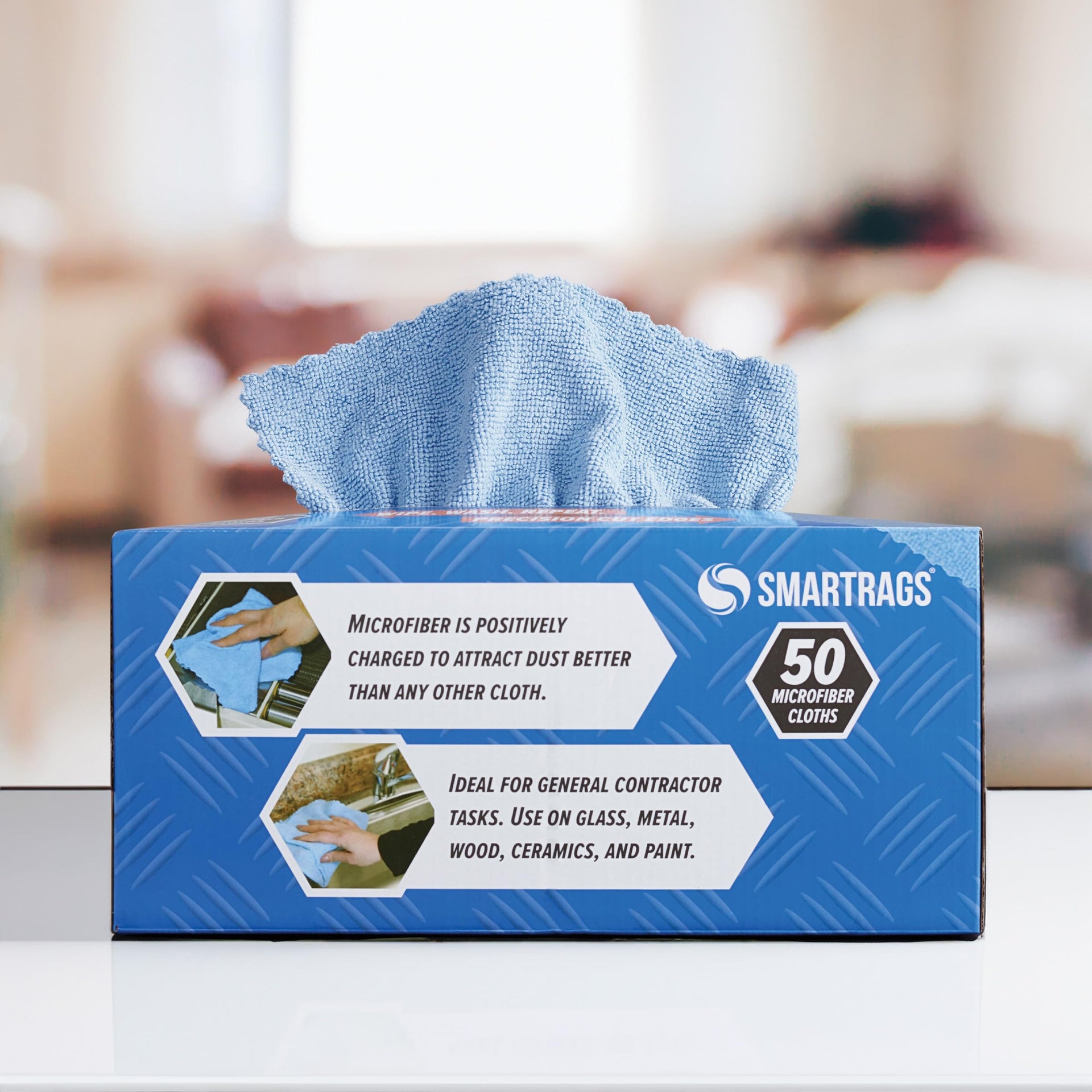 Arkwright Smart Rags Microfiber Cleaning Cloths Bulk (400 Count)