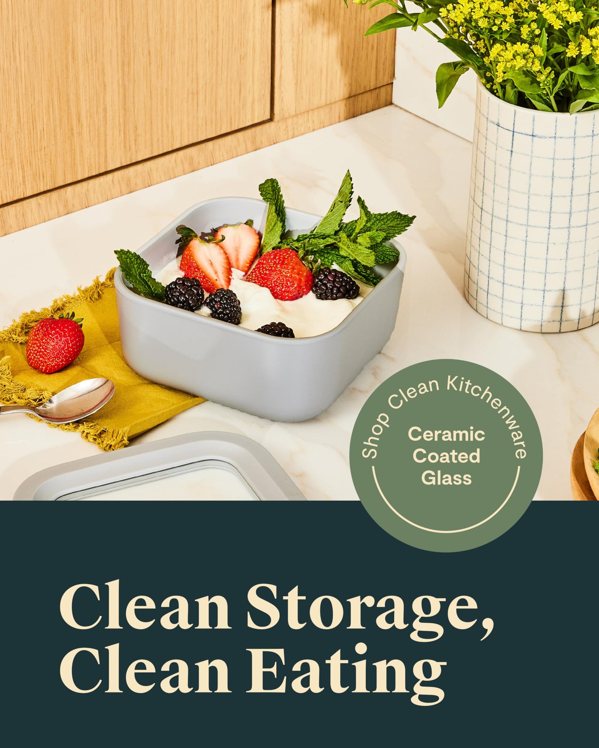 2 Piece Glass Food Storage Set with Lids (2 Count)