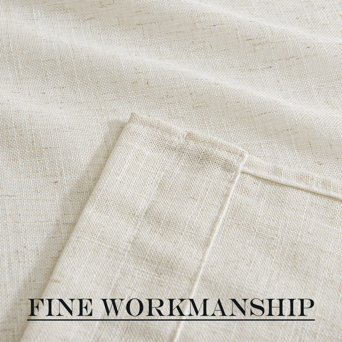 Flax Linen Burlap Door Curtains for Windows