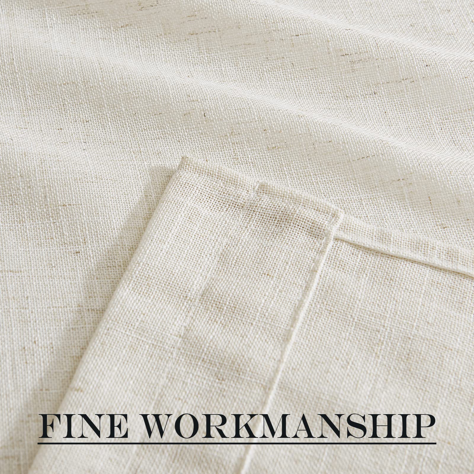Linen Small Window Curtains for Classroom Kitchen Cafe
