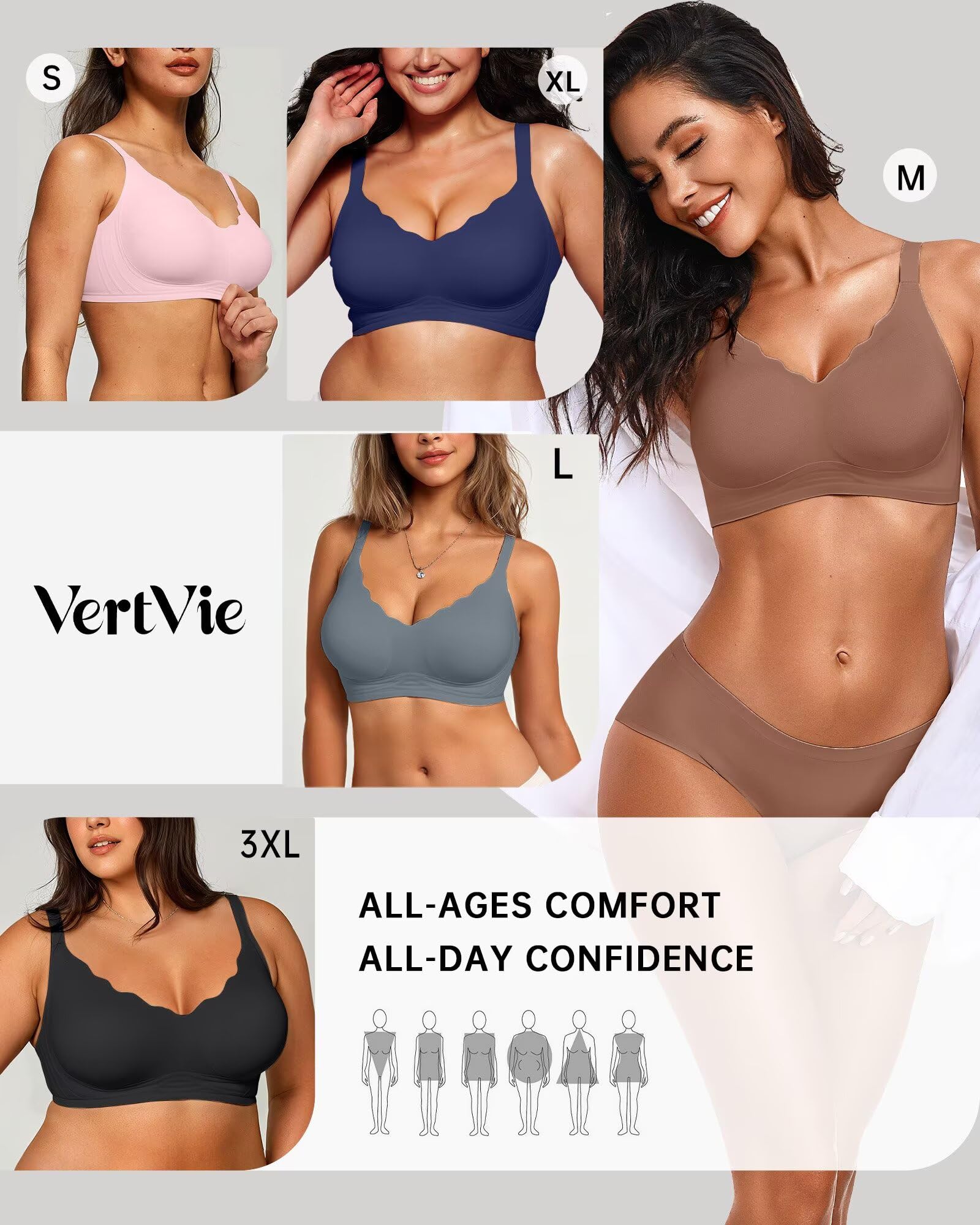 Seamless Jelly Bra No Underwire Supportive Bralette
