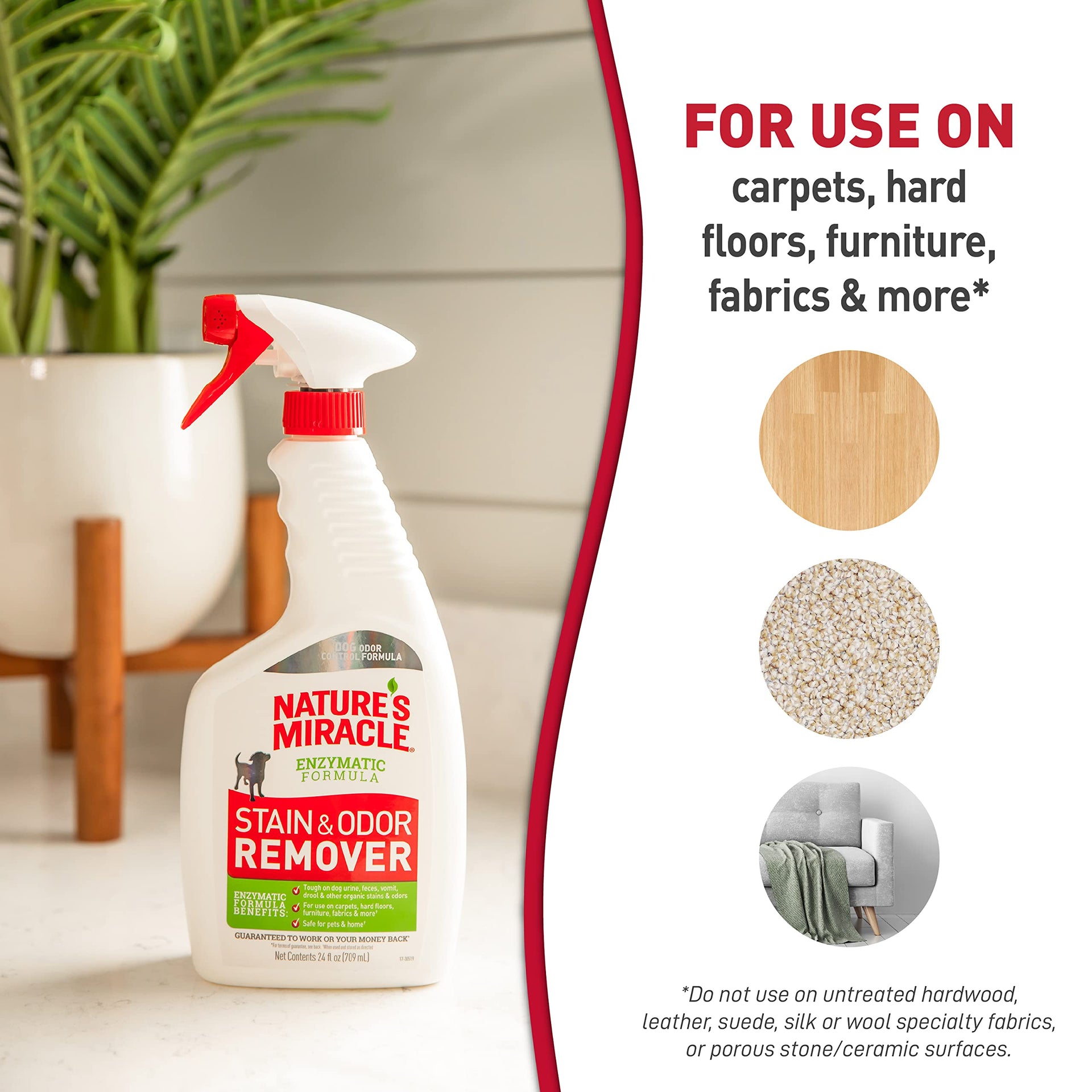 Nature’s Miracle Dog Stain & Odor Remover (24 Fl Oz)