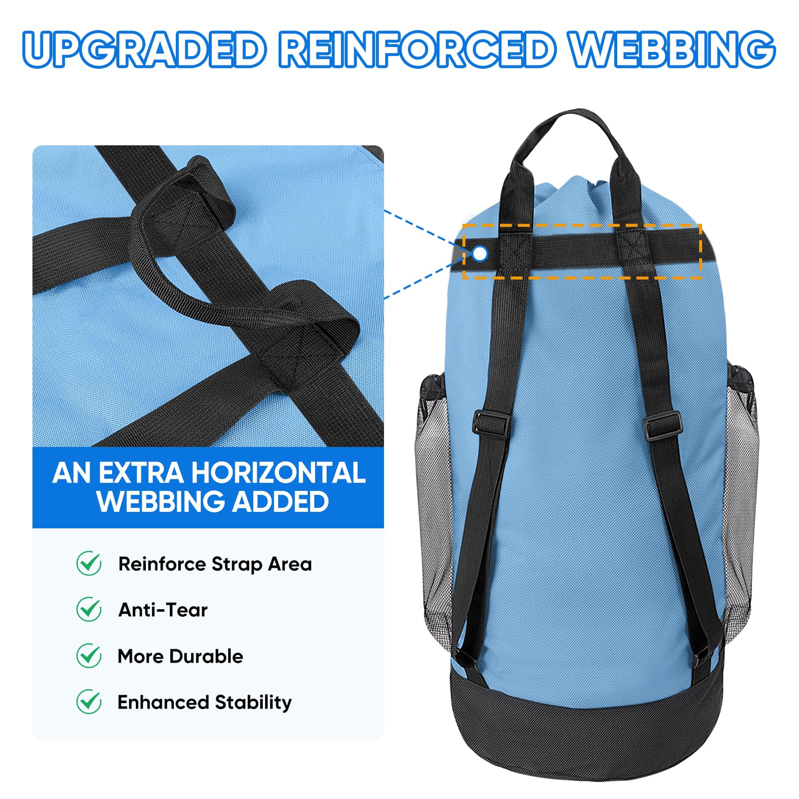 150L Laundry Bag Backpack