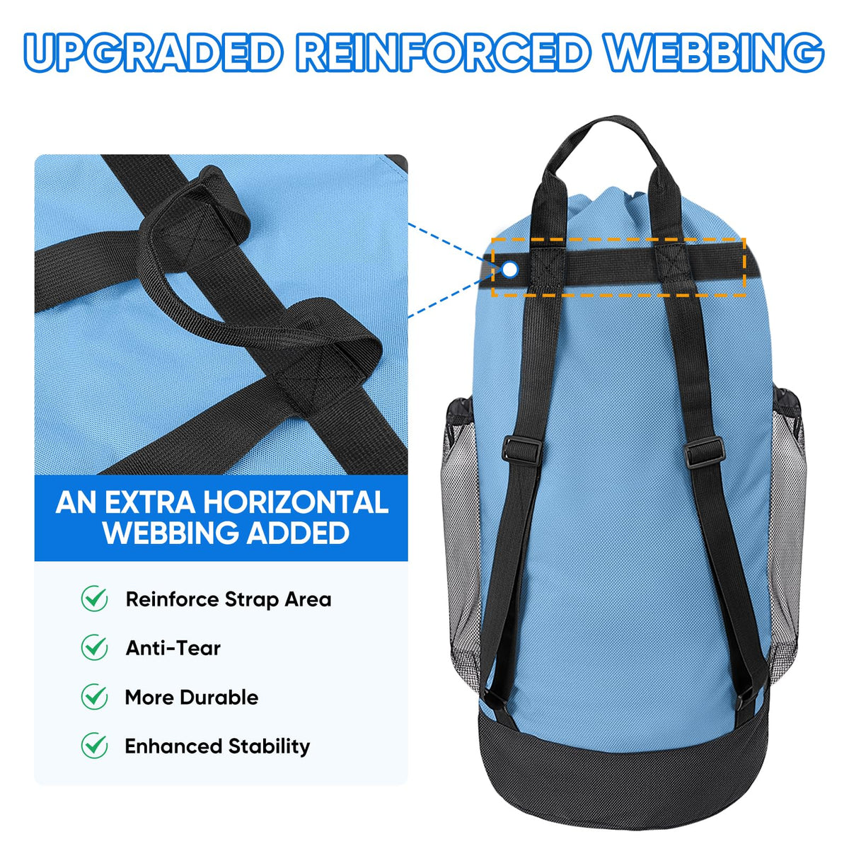 150L Laundry Bag Backpack