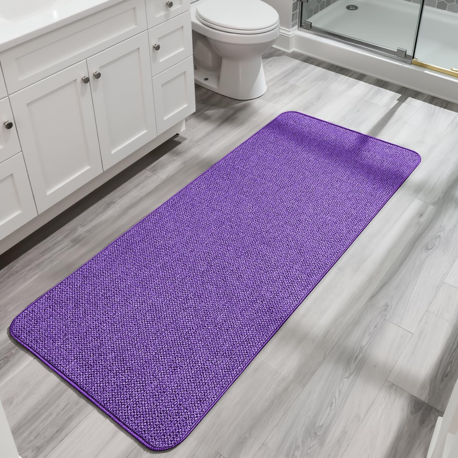 Bath Mat Ultra Thin Bathroom Runner Rugs (12 Sq Ft)