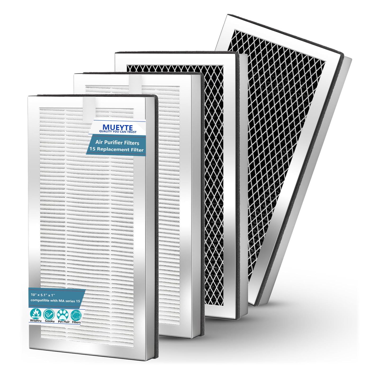 MA15 Replacement Filter Compatible with Medify MA (4 Count)