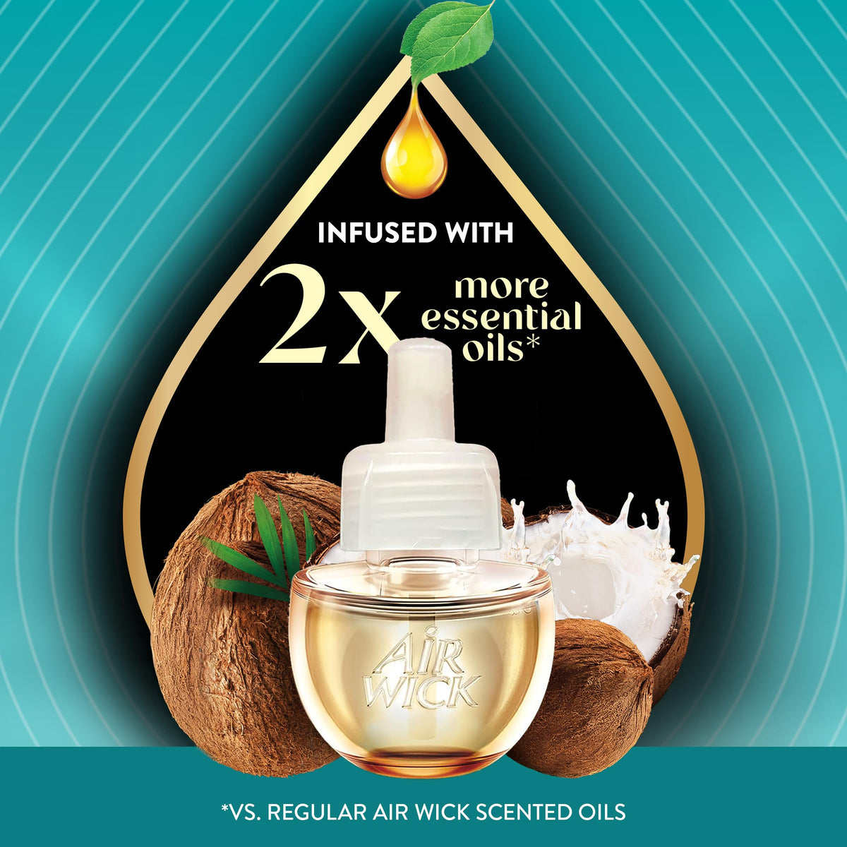 Scented Oil Vibrant Refill Island Coconut & Warm Sands 5 ct. (3.38 Fl Oz)