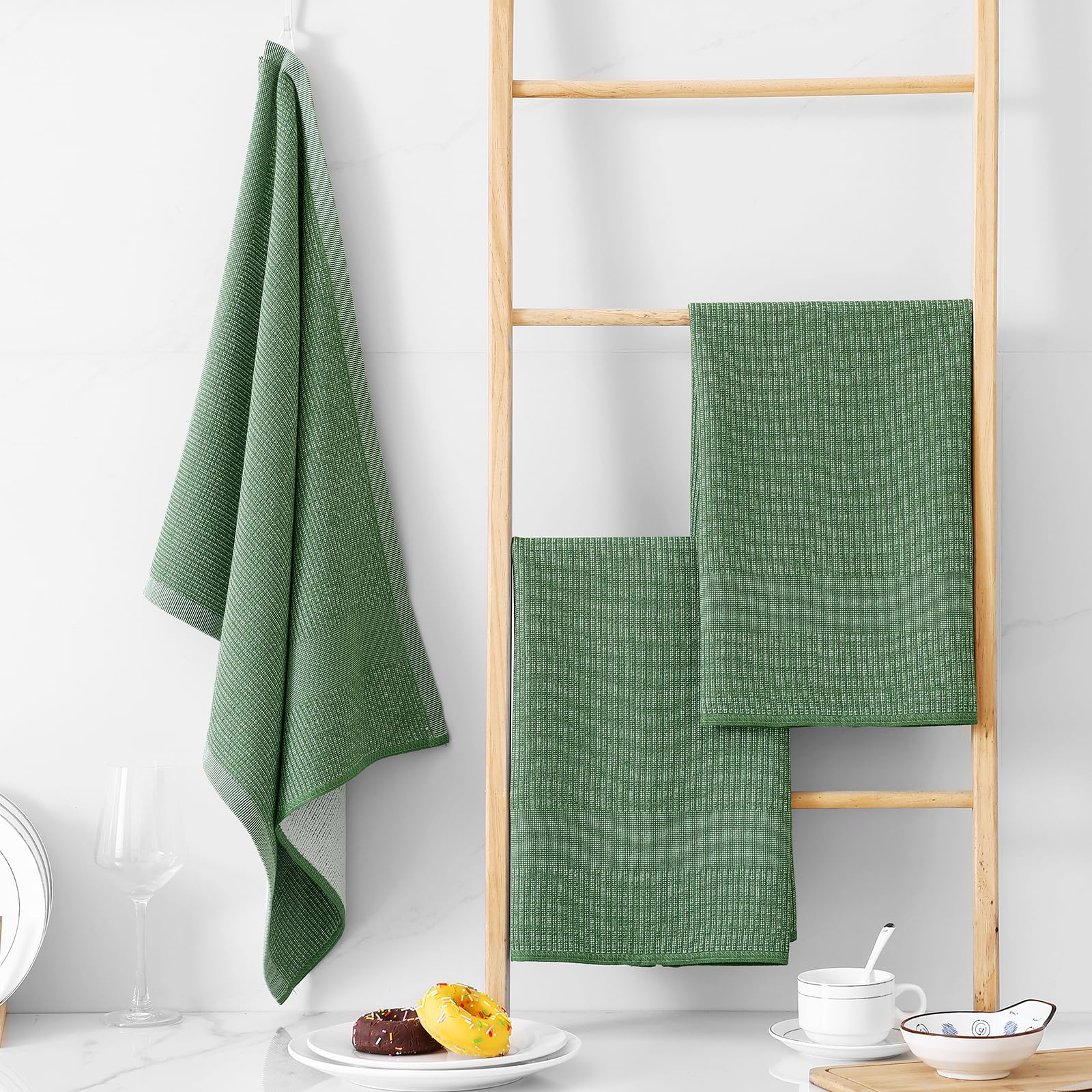 380 GSM Cotton Premium Kitchen Towels 12 Pack (12 Count)