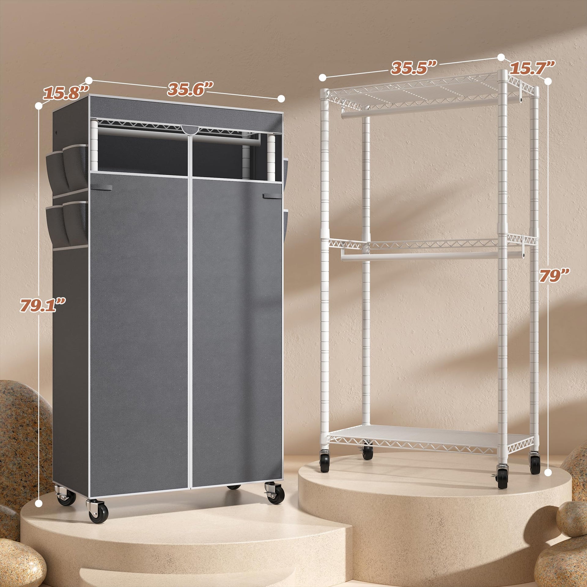 Clothes Rack with Cover