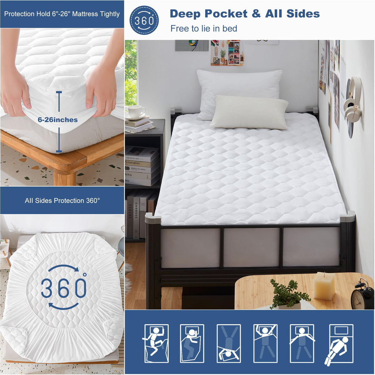 Twin XL Mattress Protector Waterproof