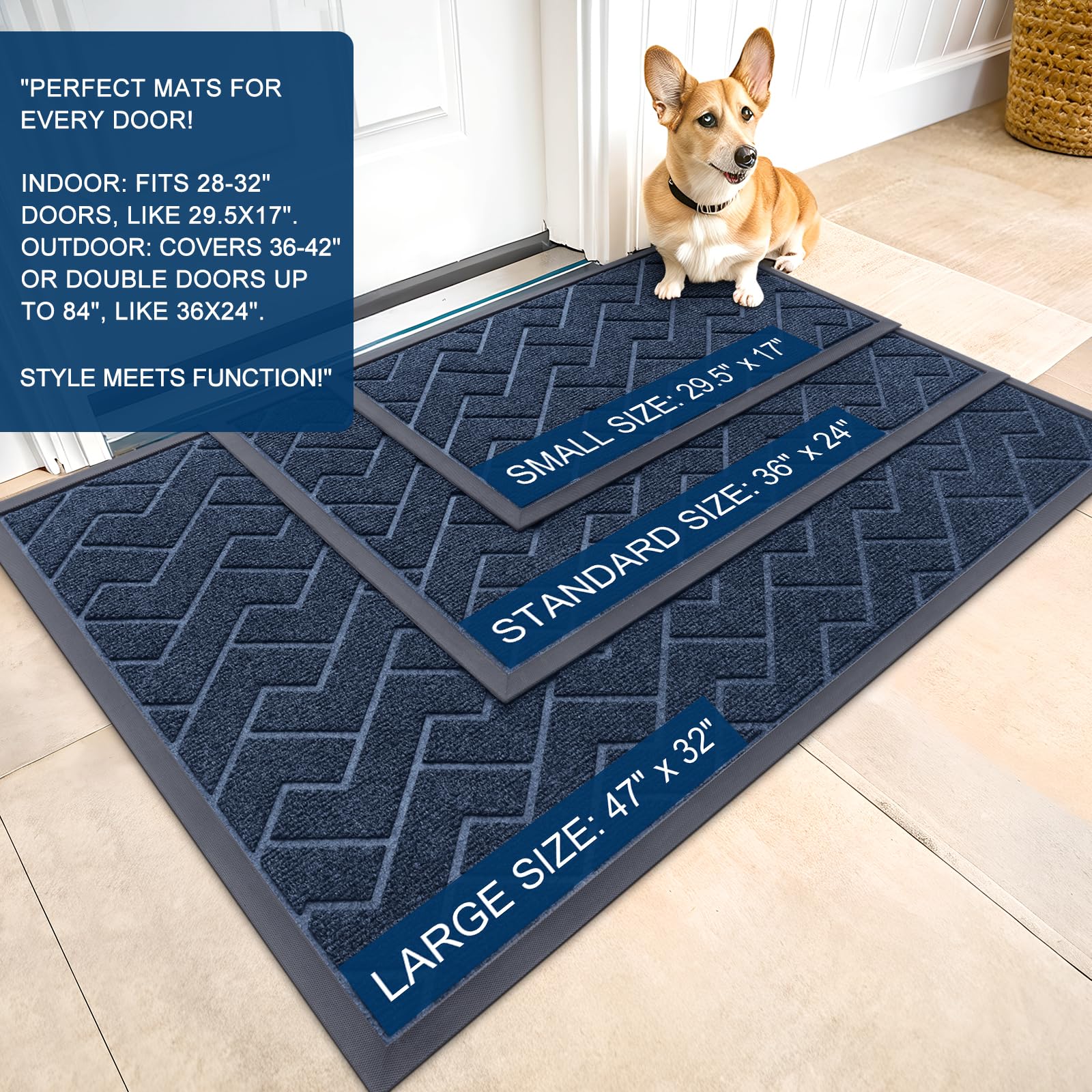 Front Door Mat Outside 59x34