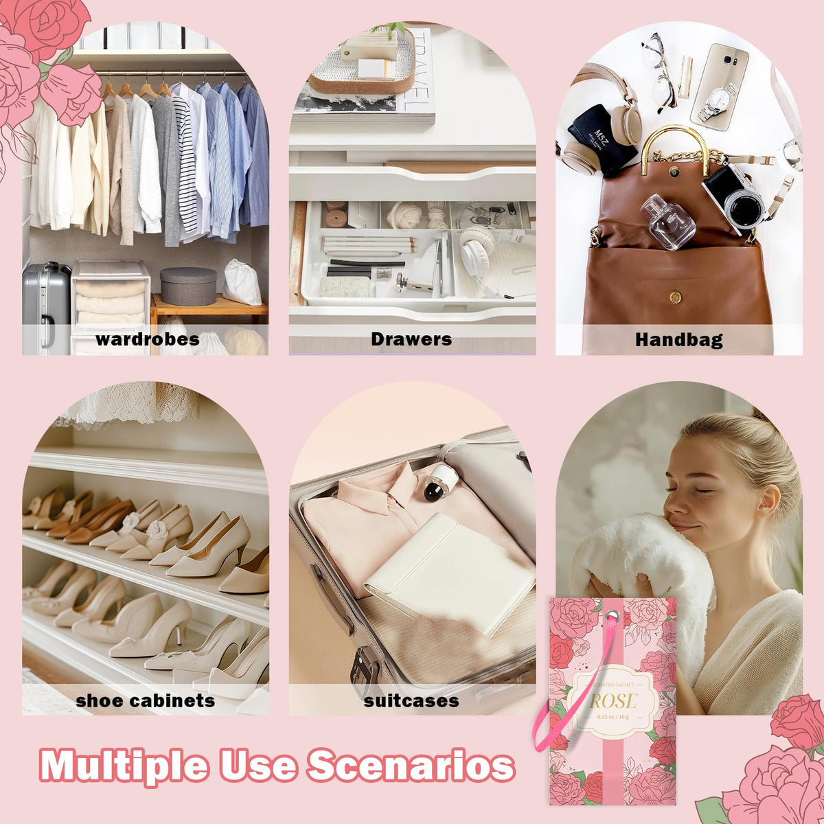 Scented Sachets for Drawer and Closet (14 Count)