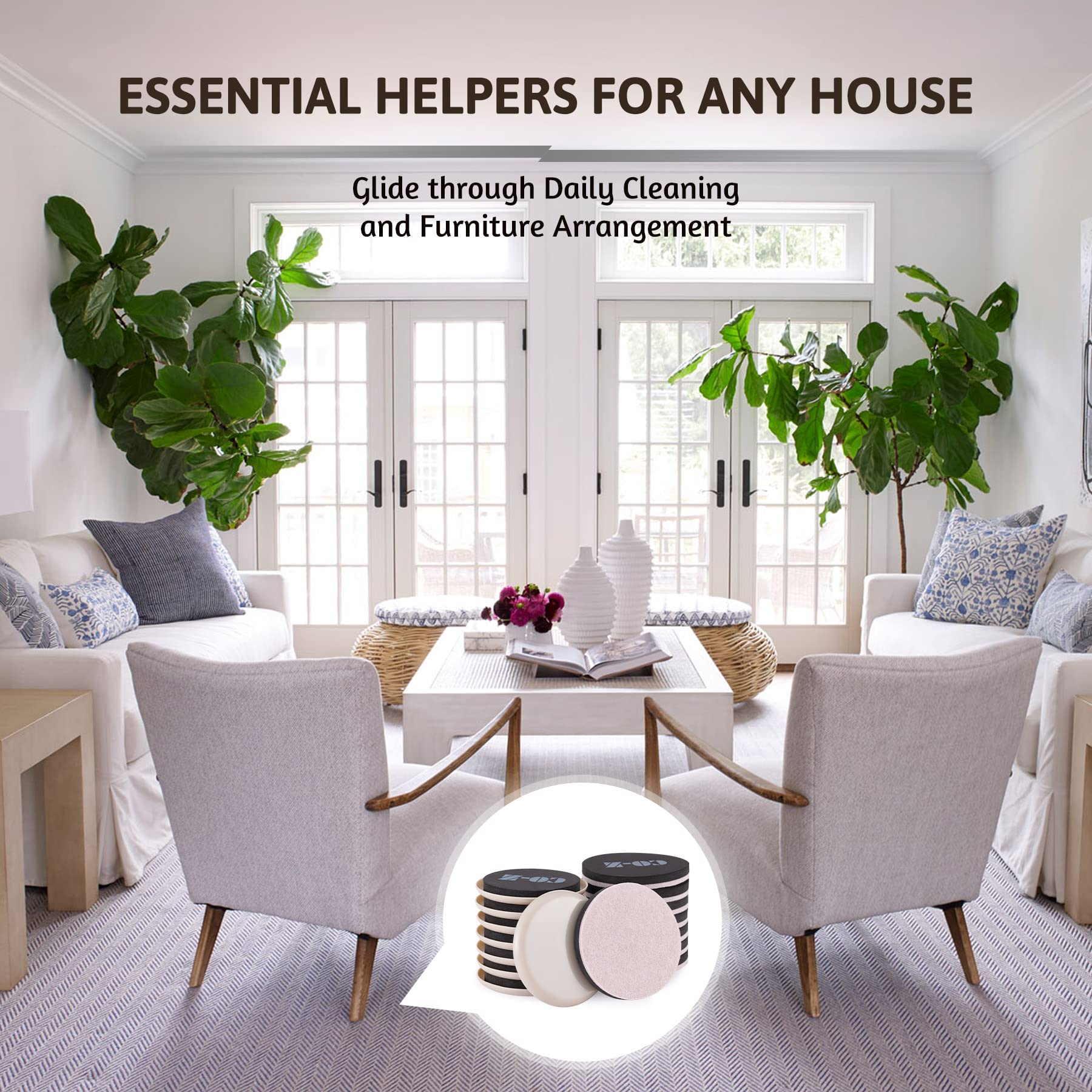 Felt Furniture Sliders (16 Count)